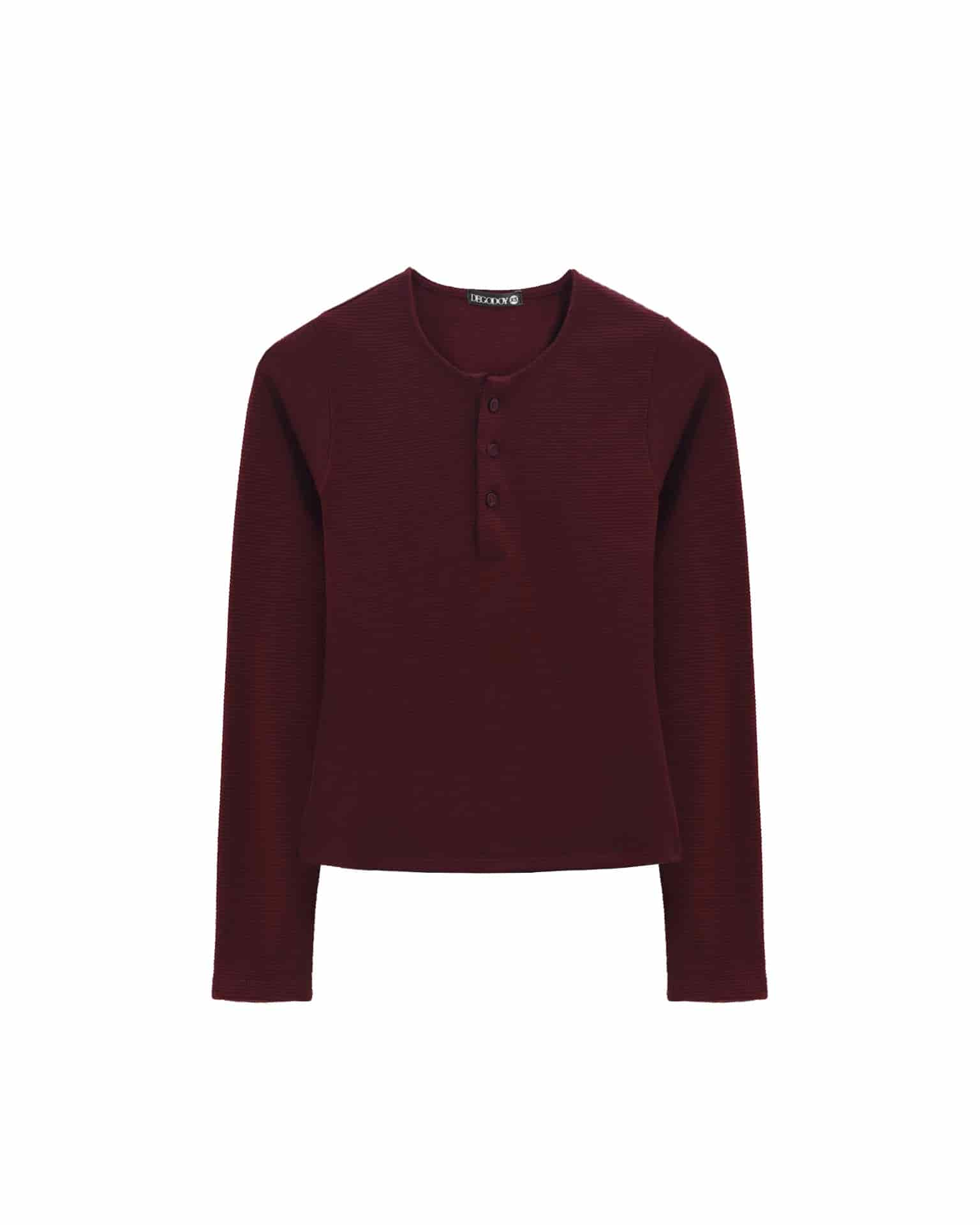 Regatta Henley Burgundy - miniatura 6