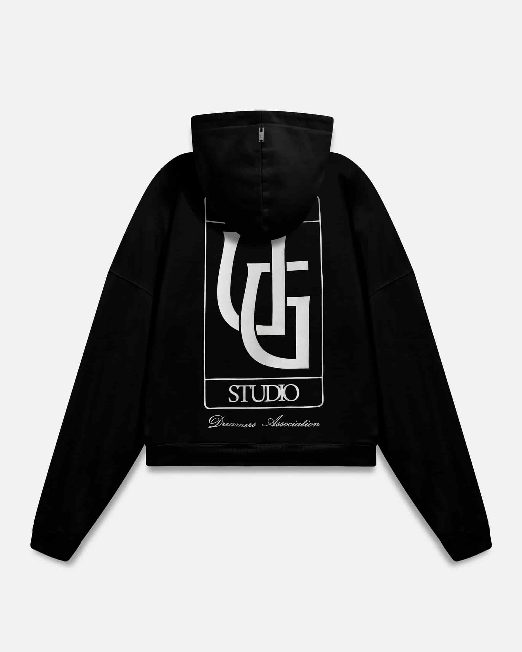 Line UG Frame Boxy Fit Hoodie Black - miniatura 1