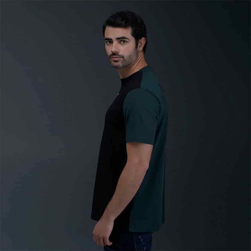 Camiseta Regular Negro Verde - miniatura 3