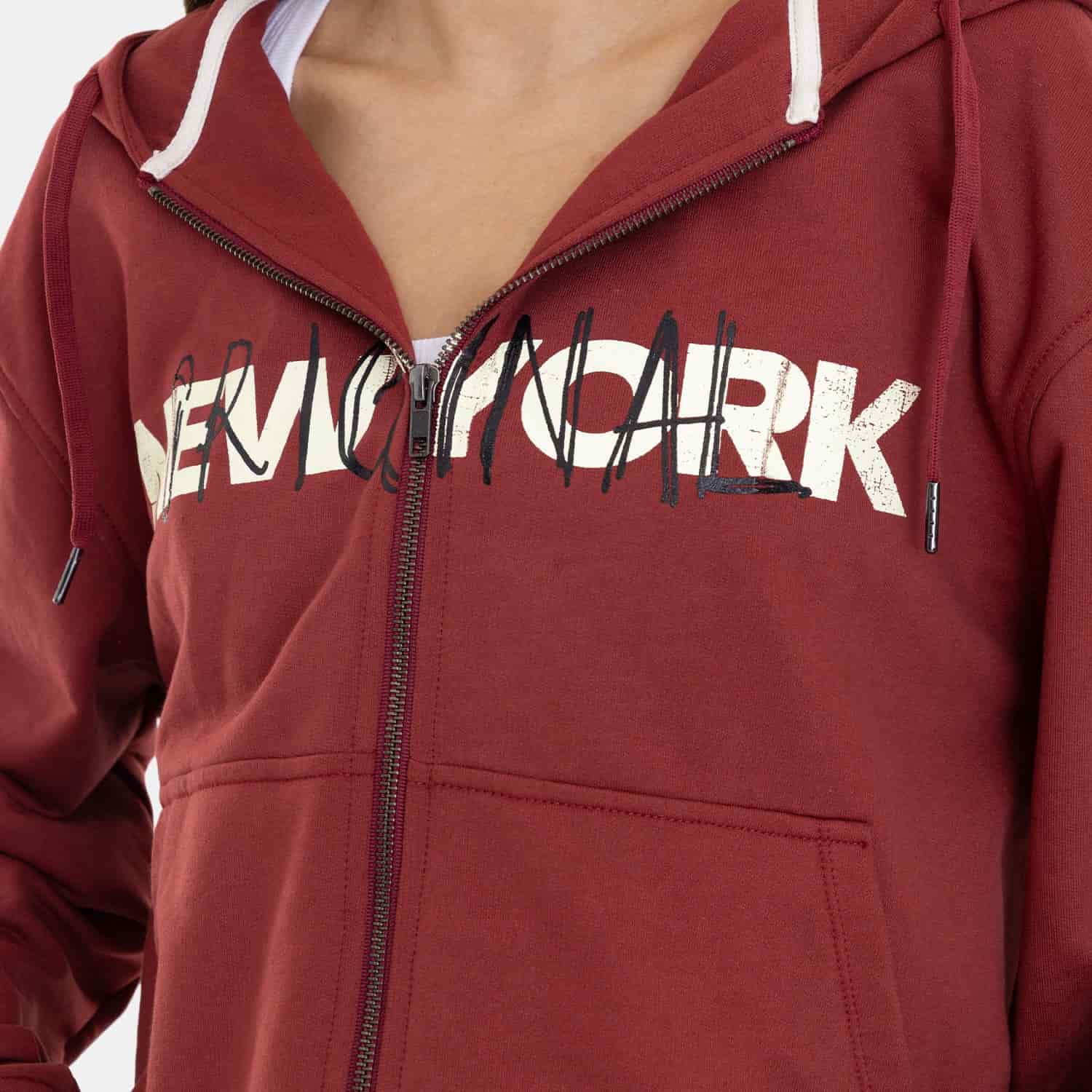 Zip Hoodie Regular Fit Red - miniatura 3