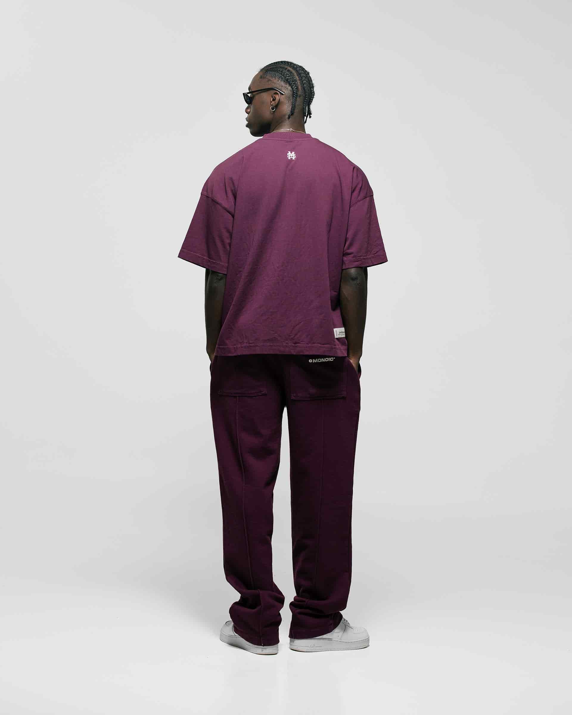 Camiseta Boxy Fit Básica V3 - Burgundy - miniatura 4