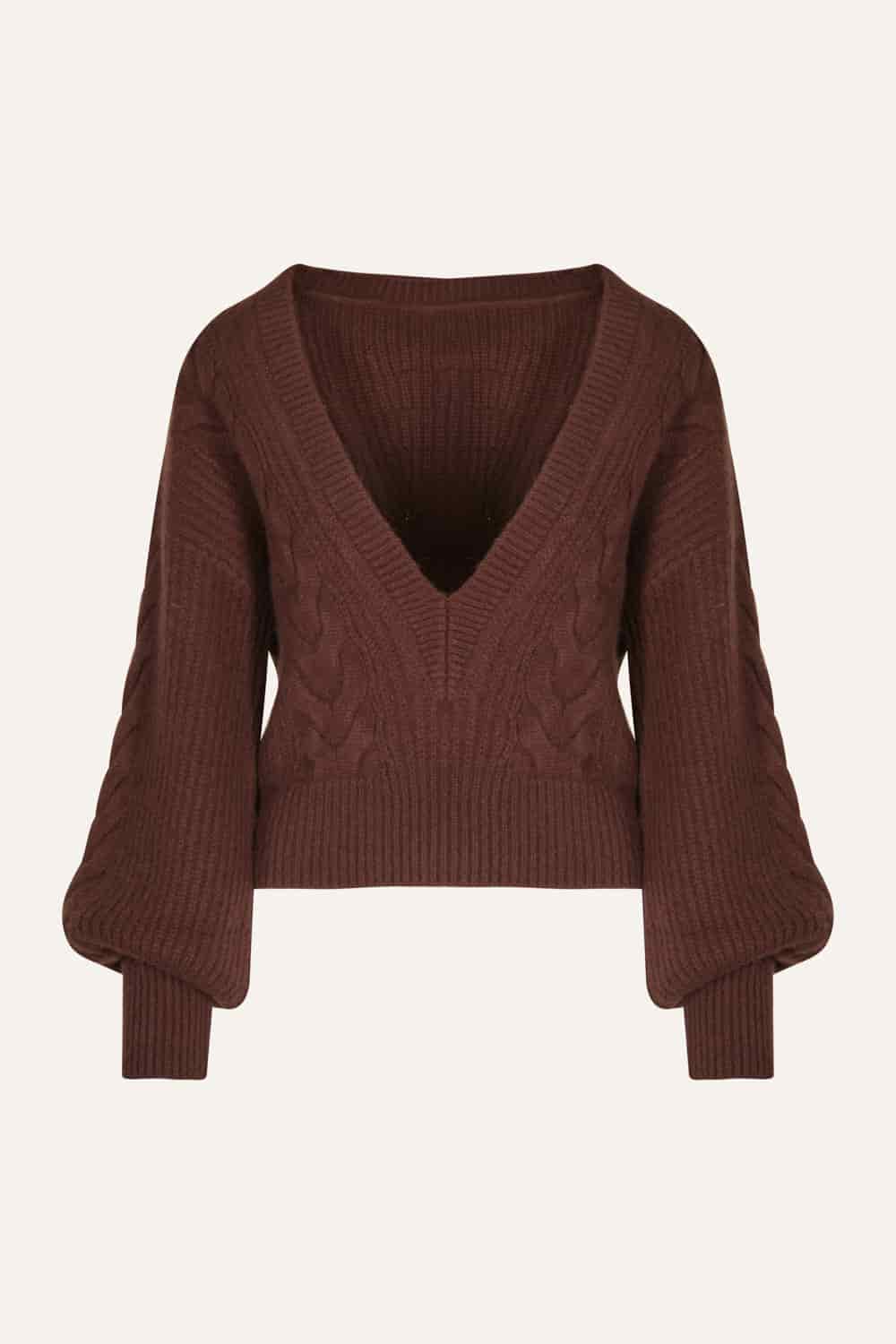 Braided Cable Sweater - miniatura 1
