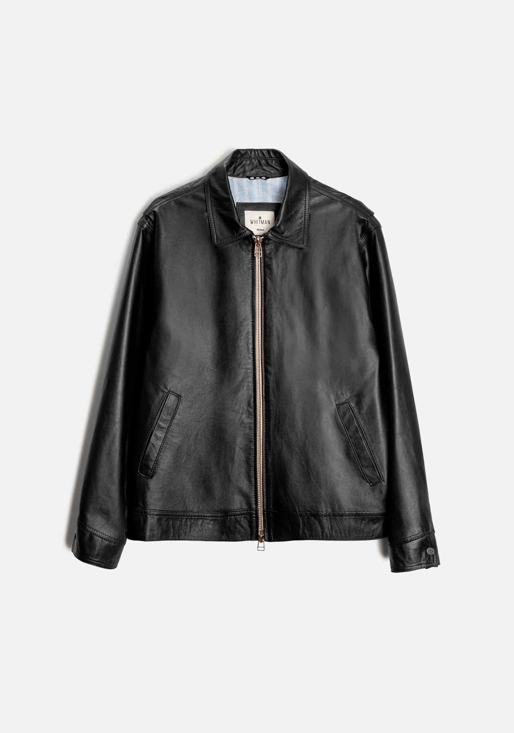 Chaqueta H Pilot Cuero Negro - miniatura 1