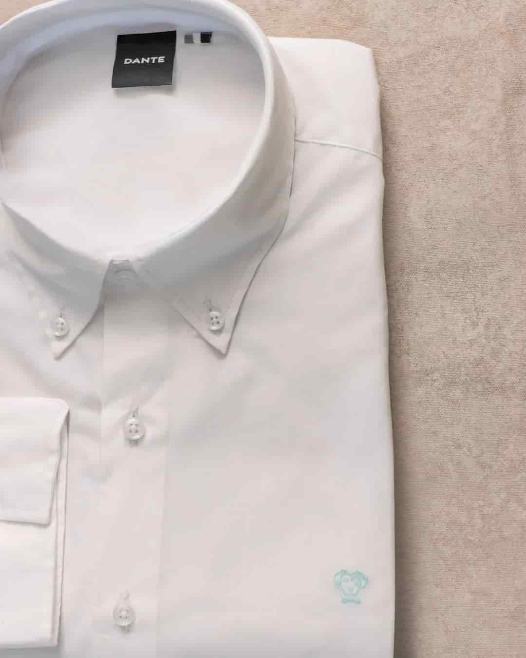 Camisa Antimanchas Popelina Blanco Logo Azul Claro - miniatura 10