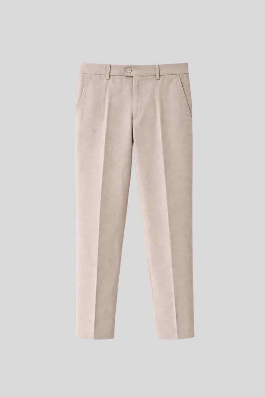 Men's pants beige vittorio - miniatura 2