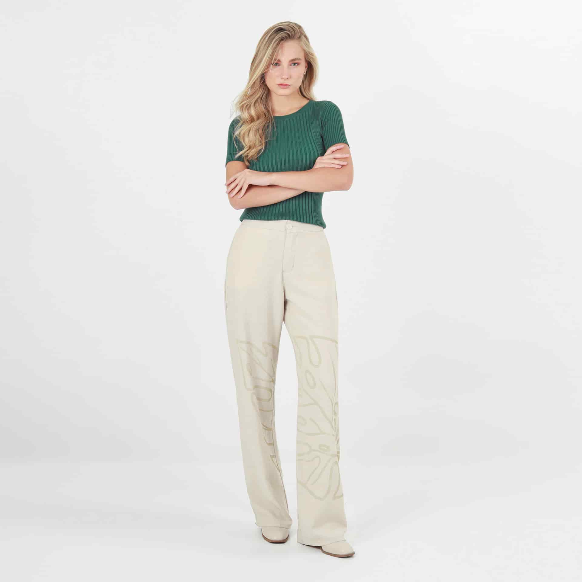 Pantalon Tiro Alto Bota Recta - miniatura 1