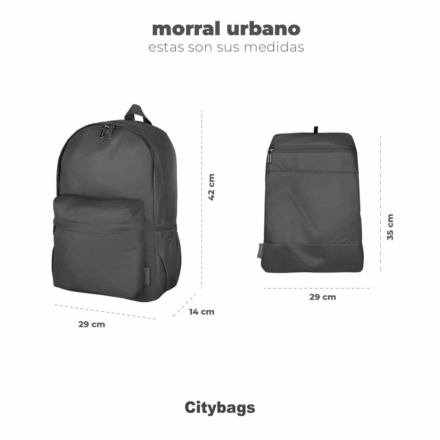 Morral Urbano Citybags Ultra Brillante Gold - miniatura 6