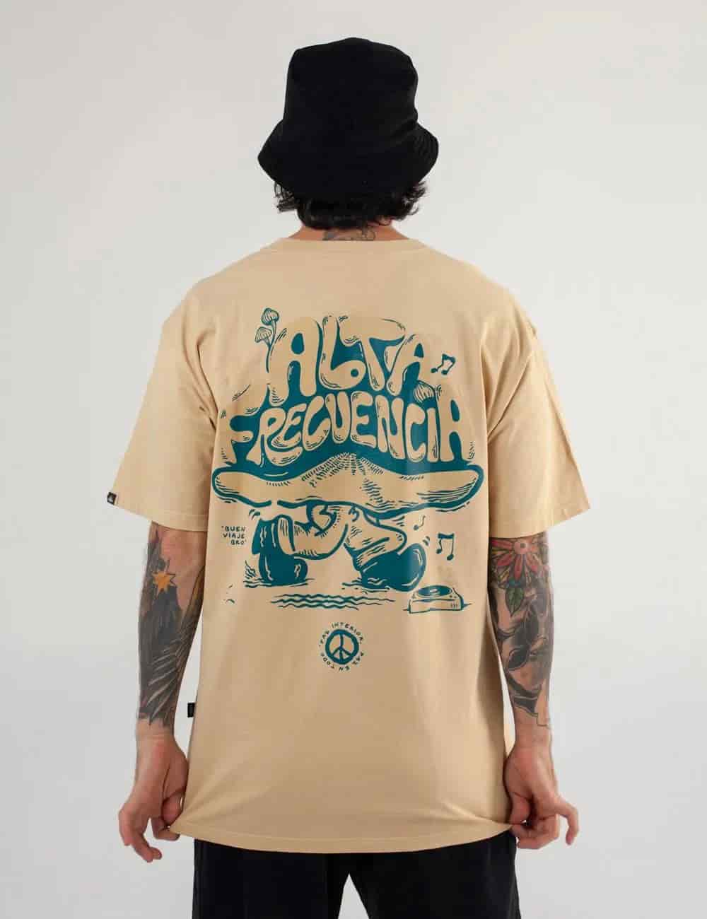 Camiseta Oversize Alta Frecuencia Arena Hombre - miniatura 10