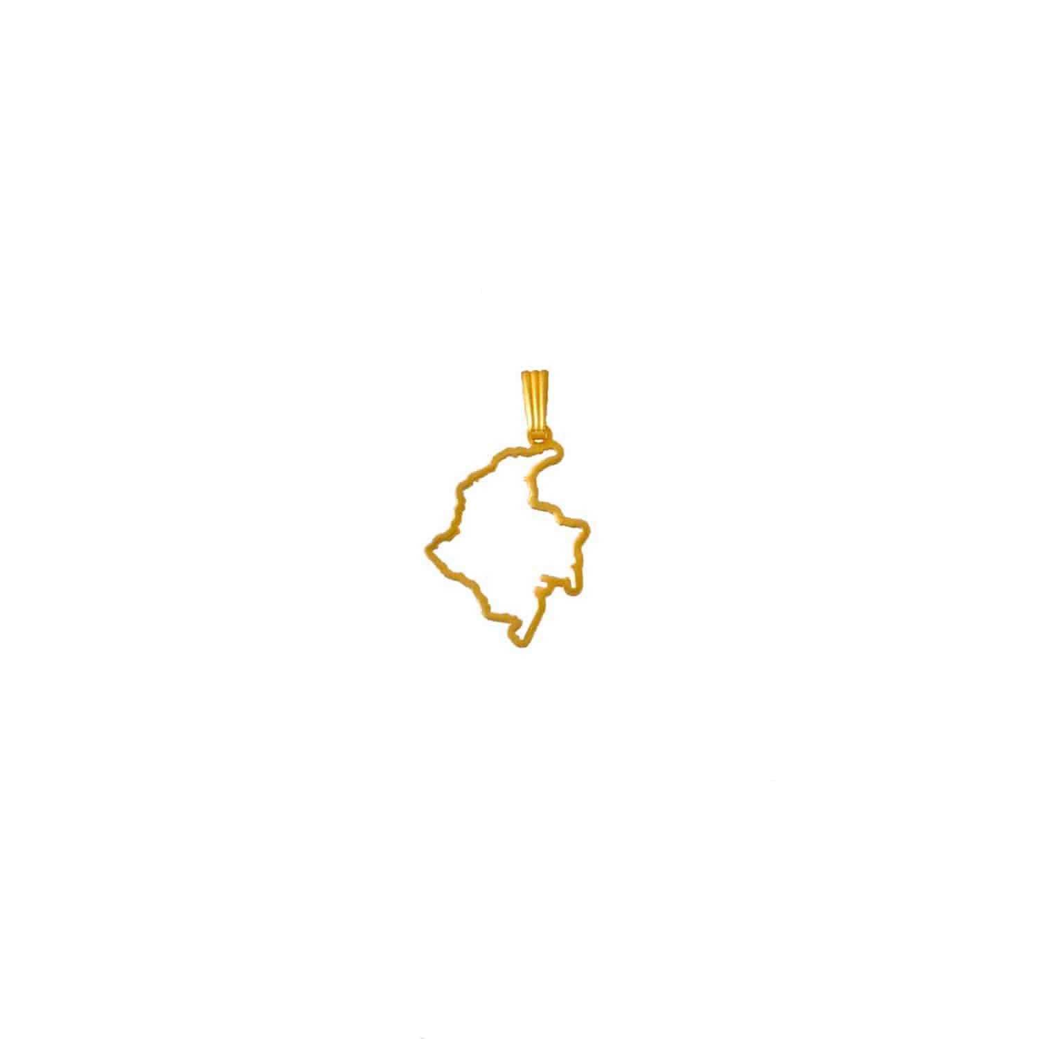 Dije silueta mapa de Colombia - miniatura 1