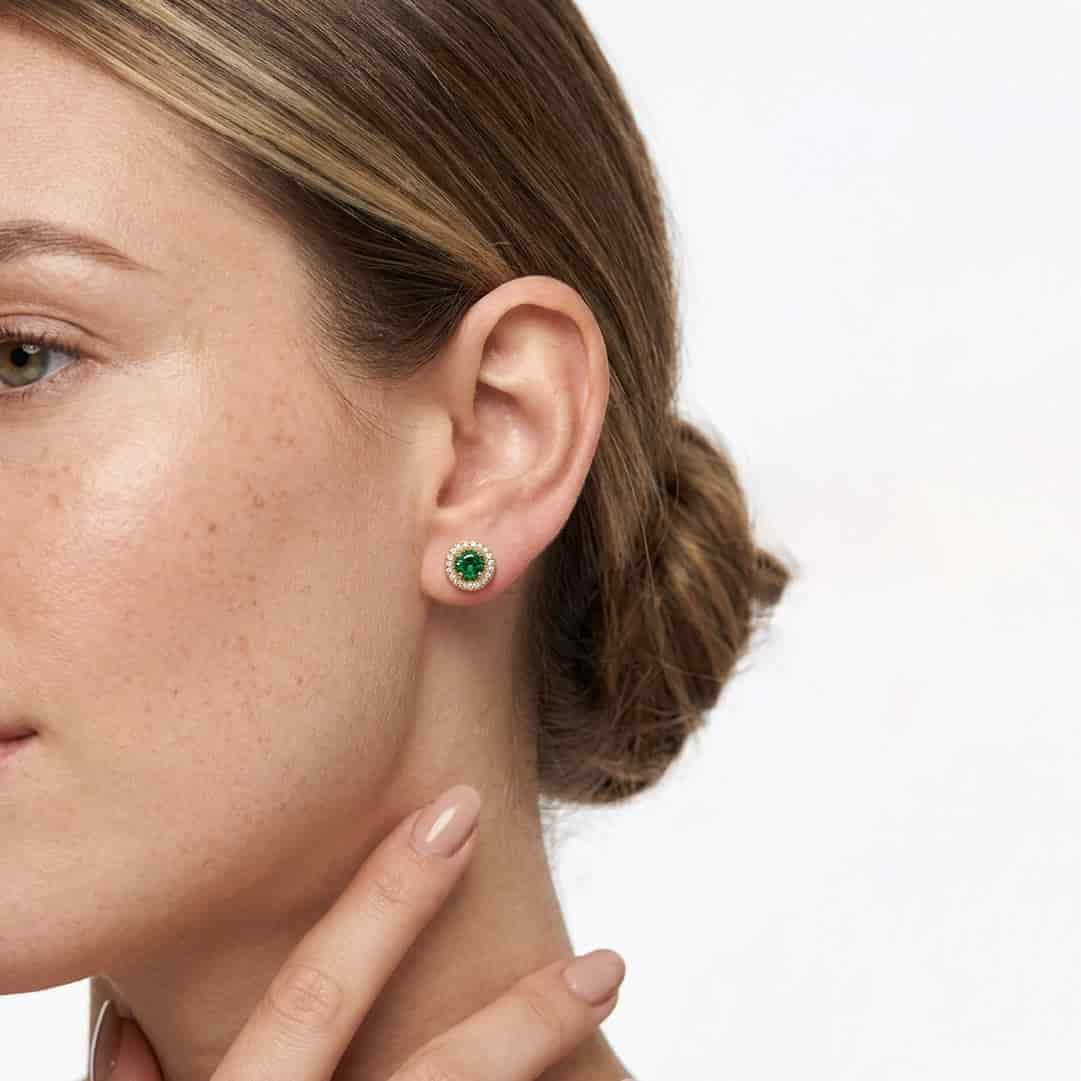 Aretes Cristal Esmeralda - miniatura 2