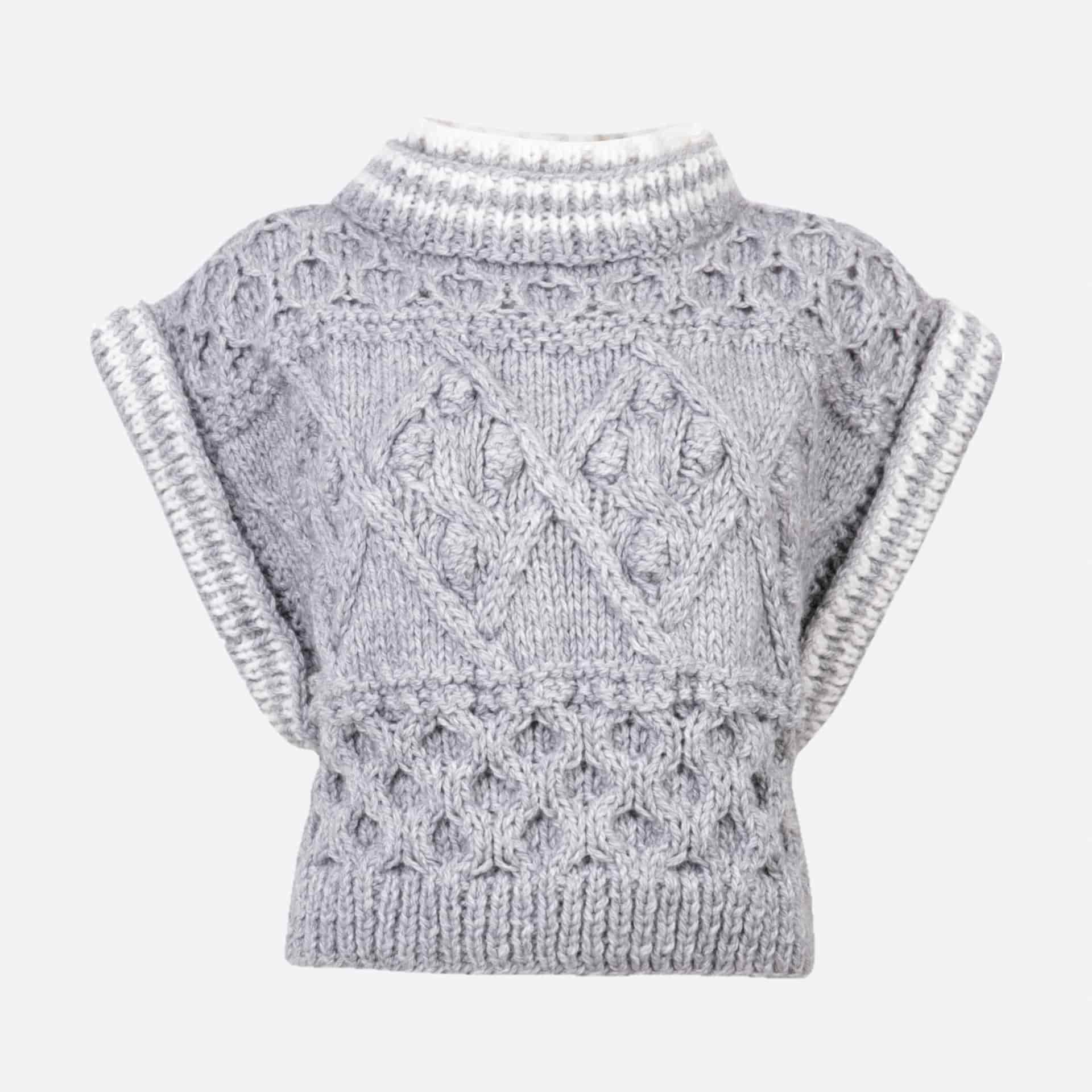 TINA ARMHOLE SLEEVE KNIT SWEATER - miniatura 1