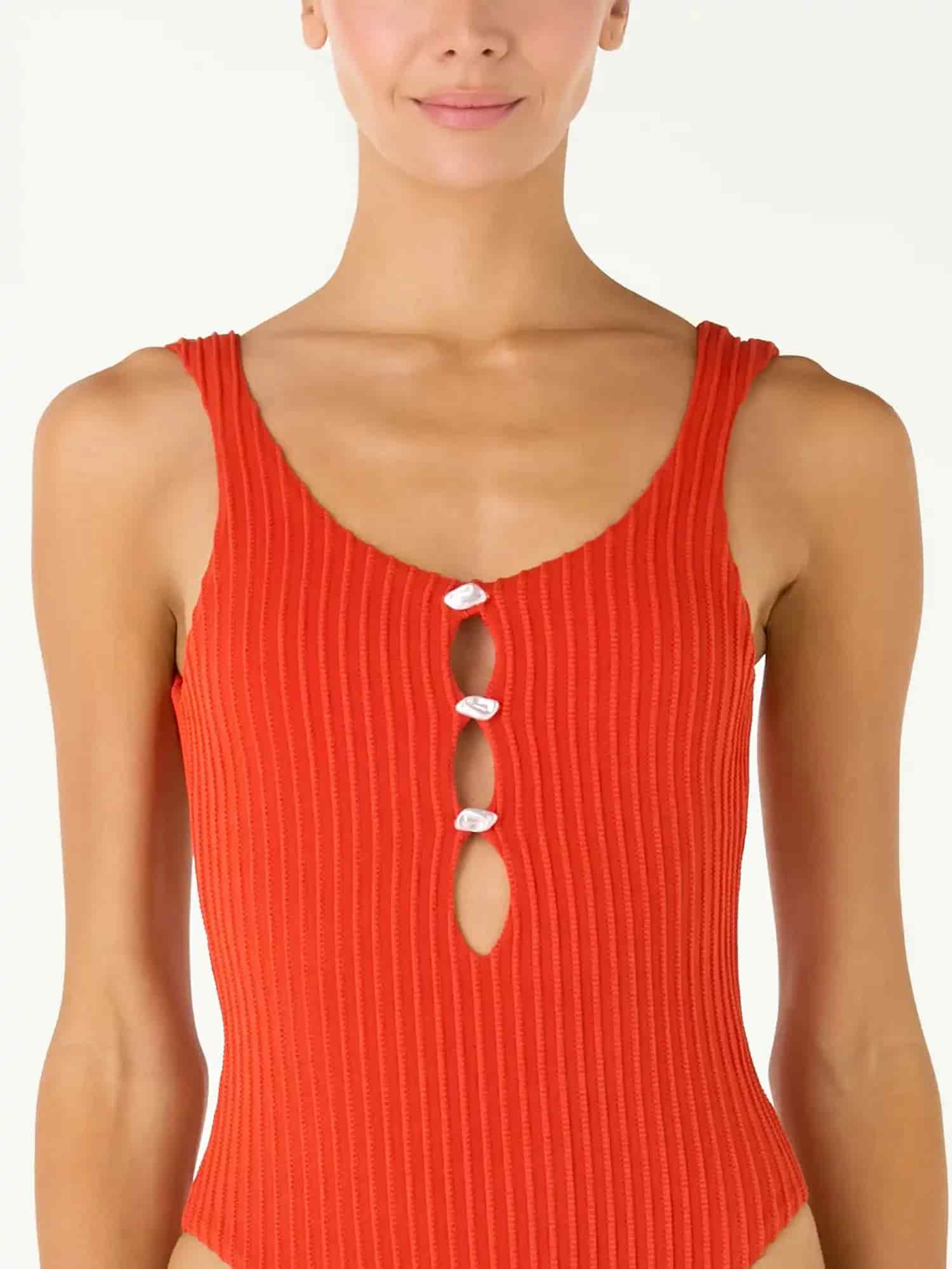 Vestido de Baño Entero Paloma Shell Red - miniatura 2