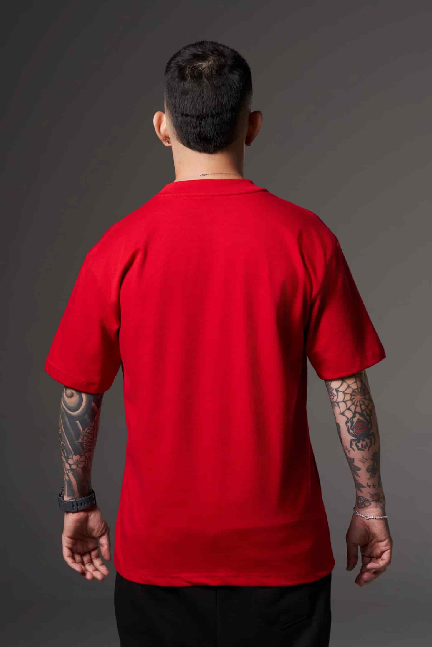 BLANK ROJO  250 GSM 100% ALGODON - miniatura 3