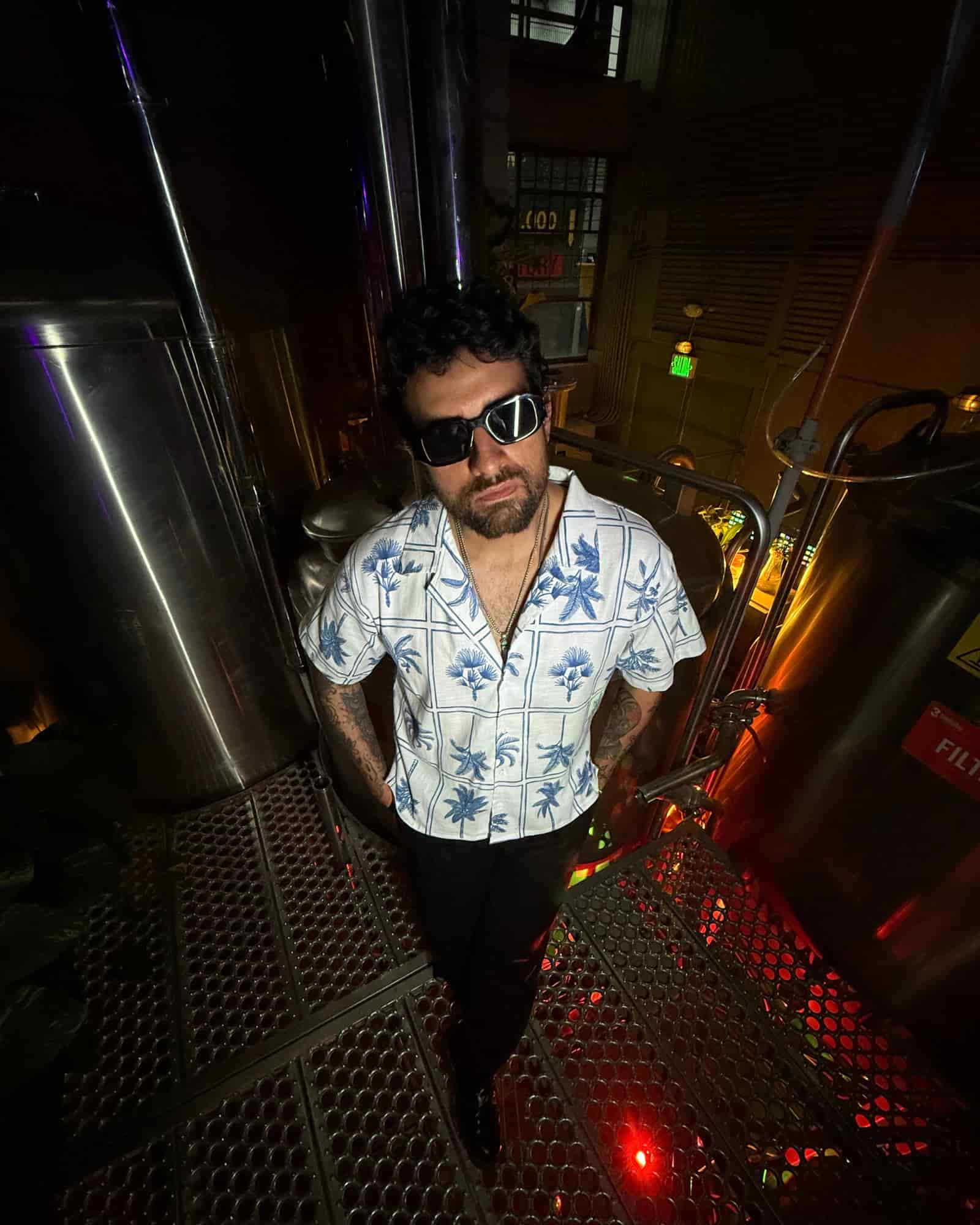 Camisa napoleon blue palms - miniatura 4