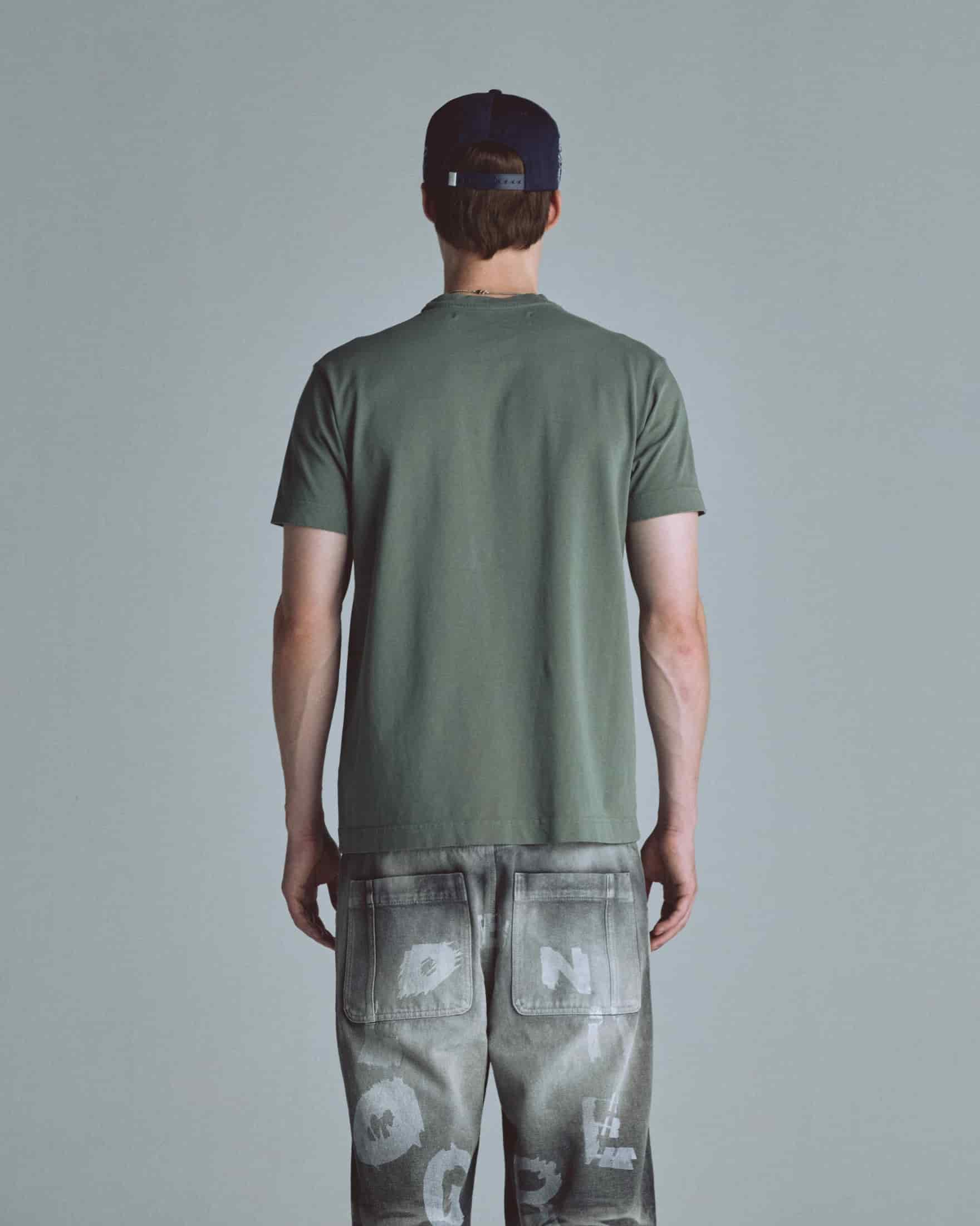 Basics Undergold Company Regular Fit Tshirt Olive Green - miniatura 7