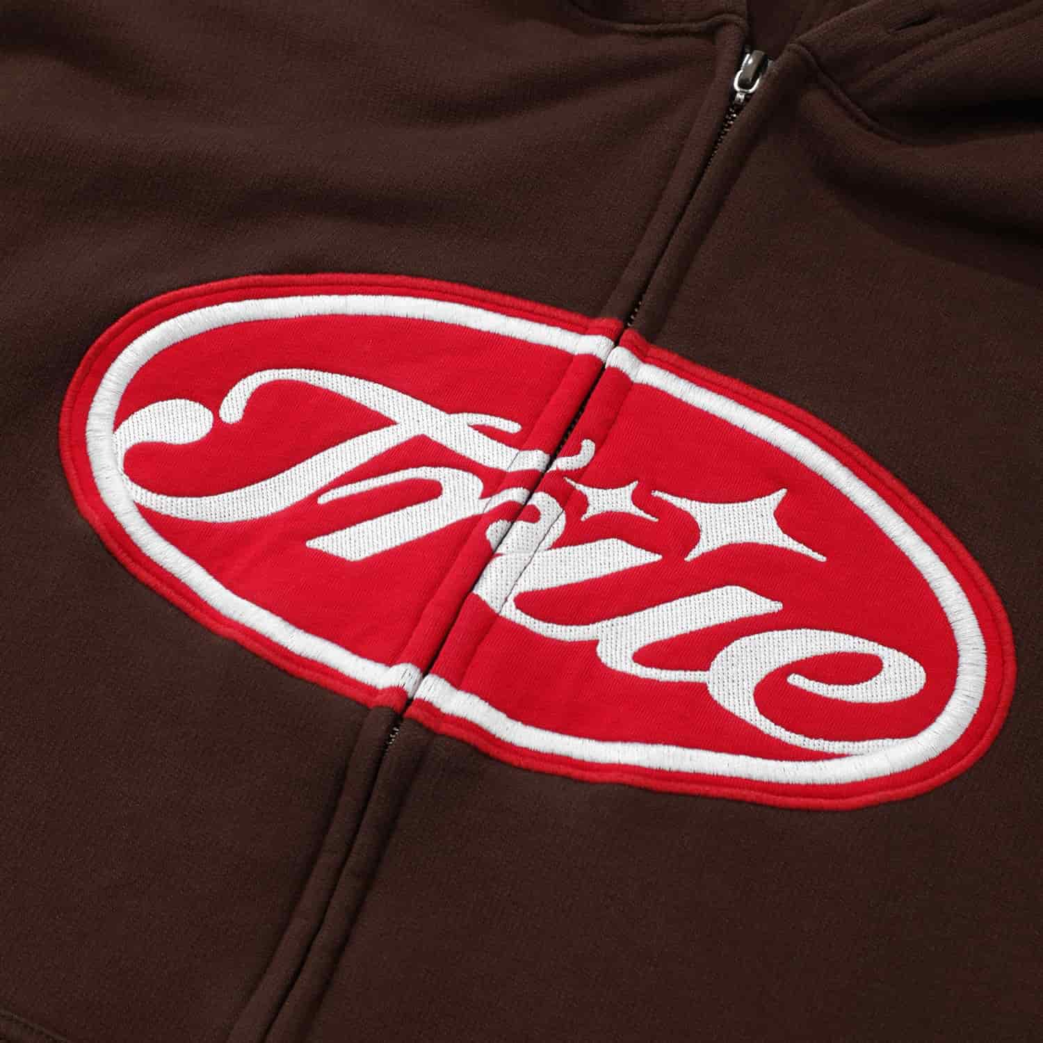 True Stamp Zipper Hoodie - Brown - miniatura 4