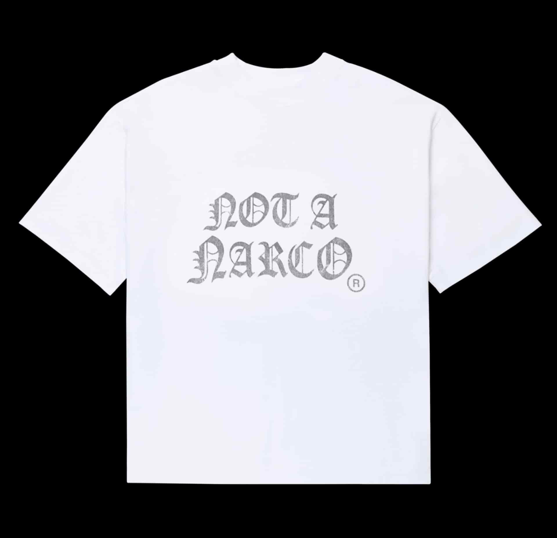 NOT A NARCO WHITE T-SHIRT - miniatura 1