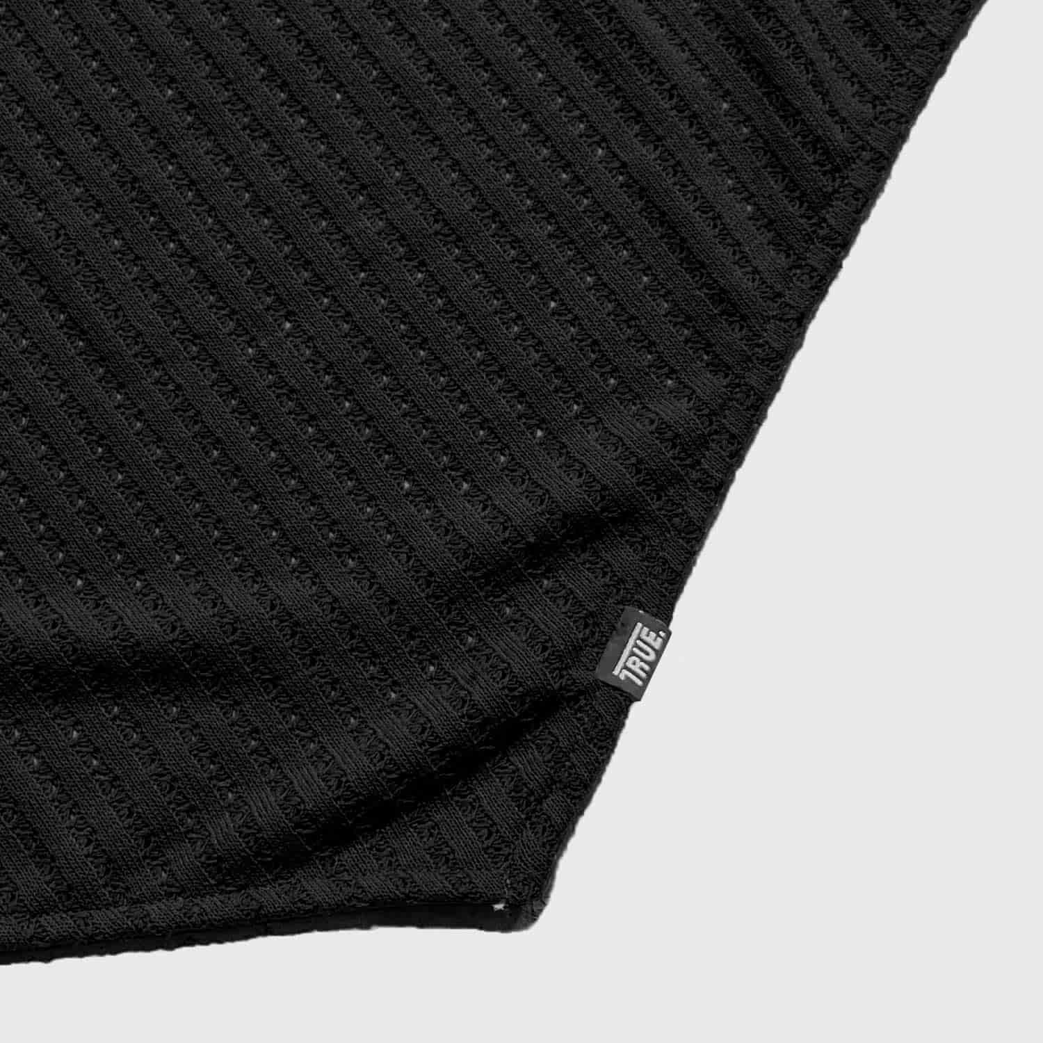 Textured Halter Top - Black - miniatura 7