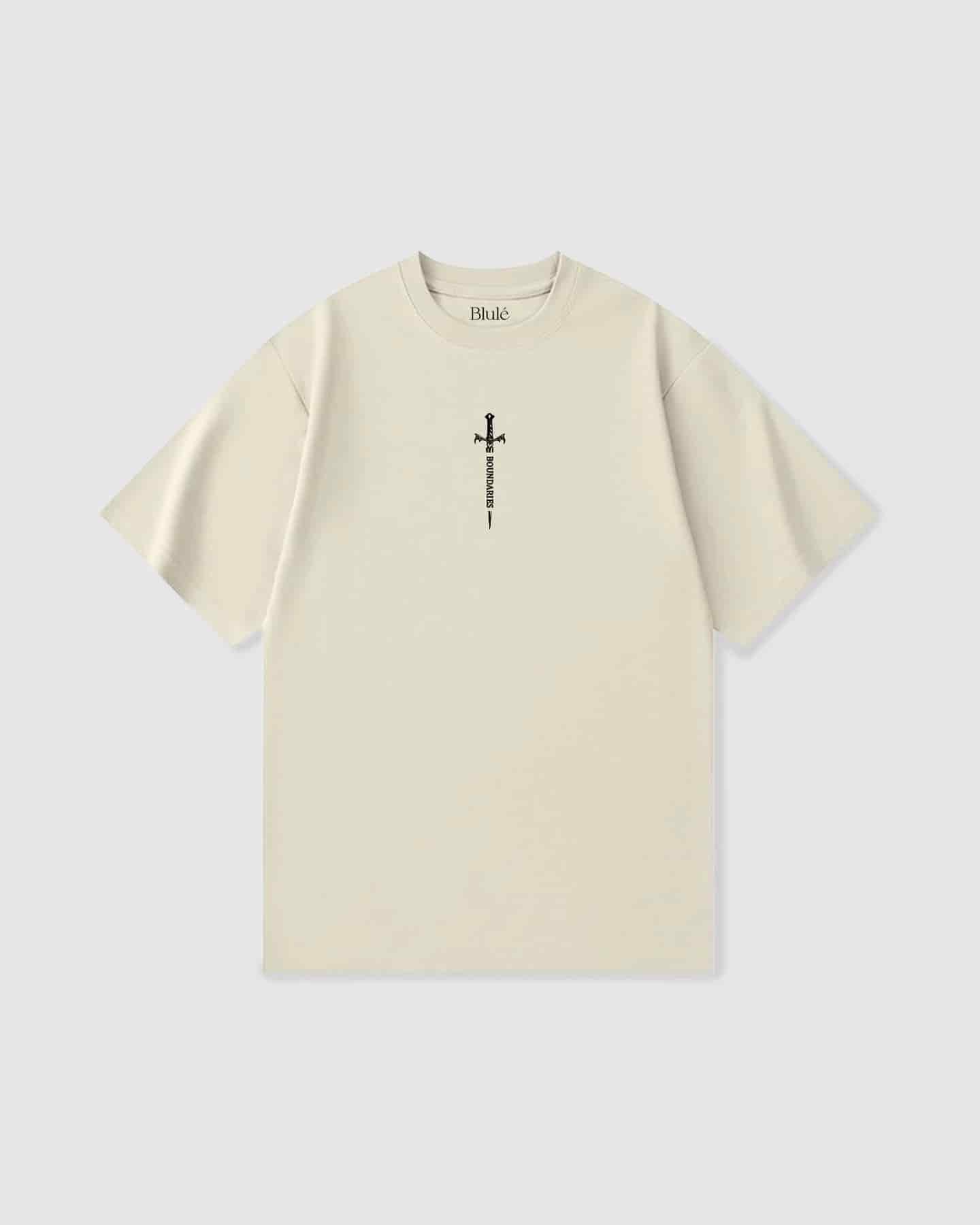 Oversized T Shirt Boundaries Vanilla - miniatura 2