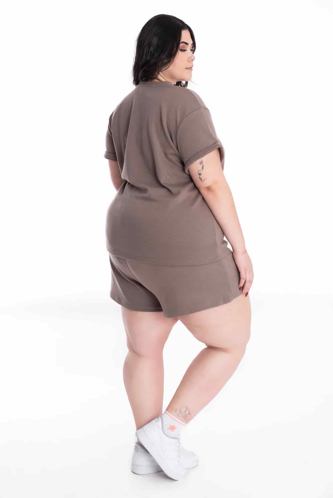 Short Lorena Cocoa Tela Premium - miniatura 7