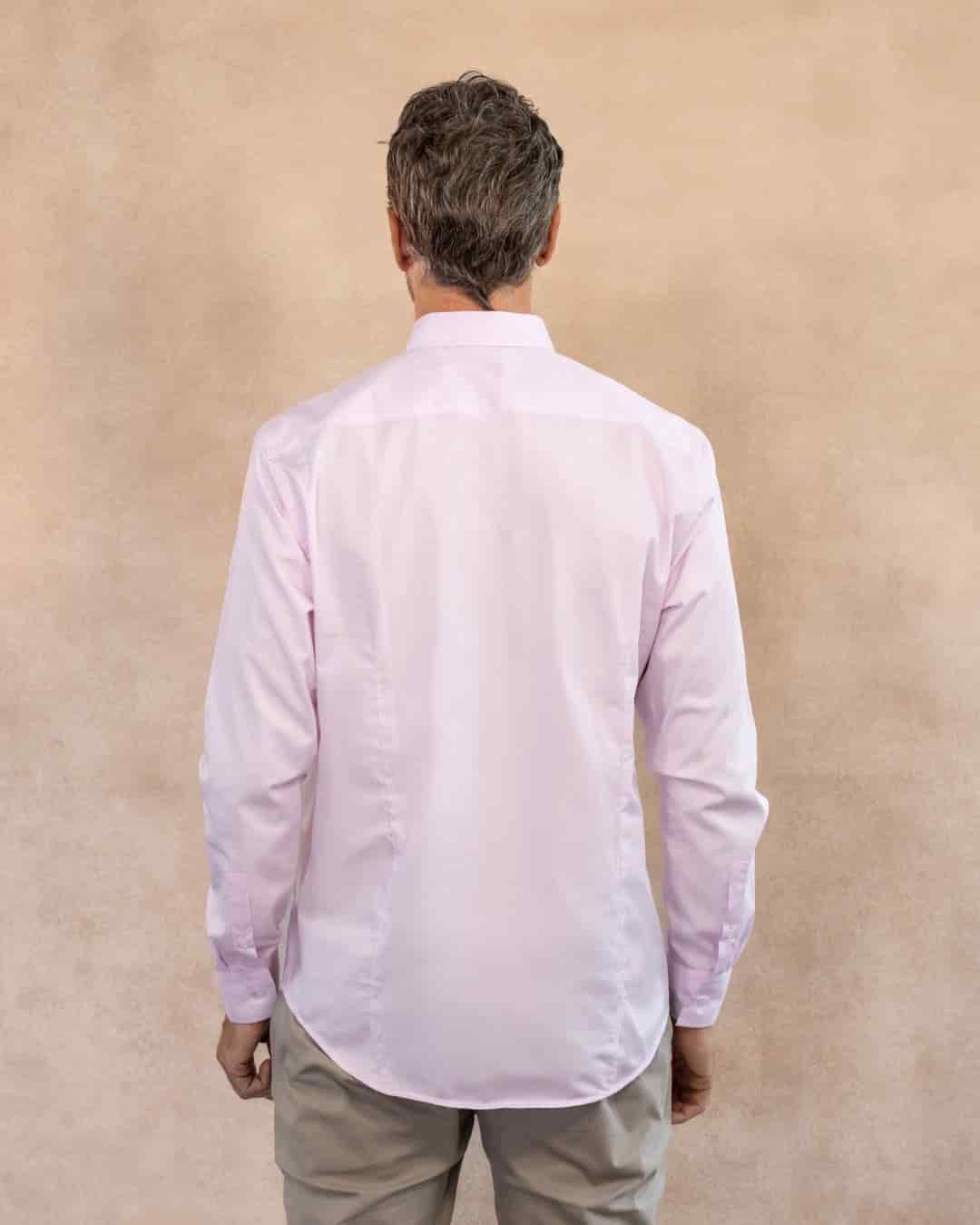 Camisa Antimanchas Popelina Light Pink - Talla Regular - miniatura 3