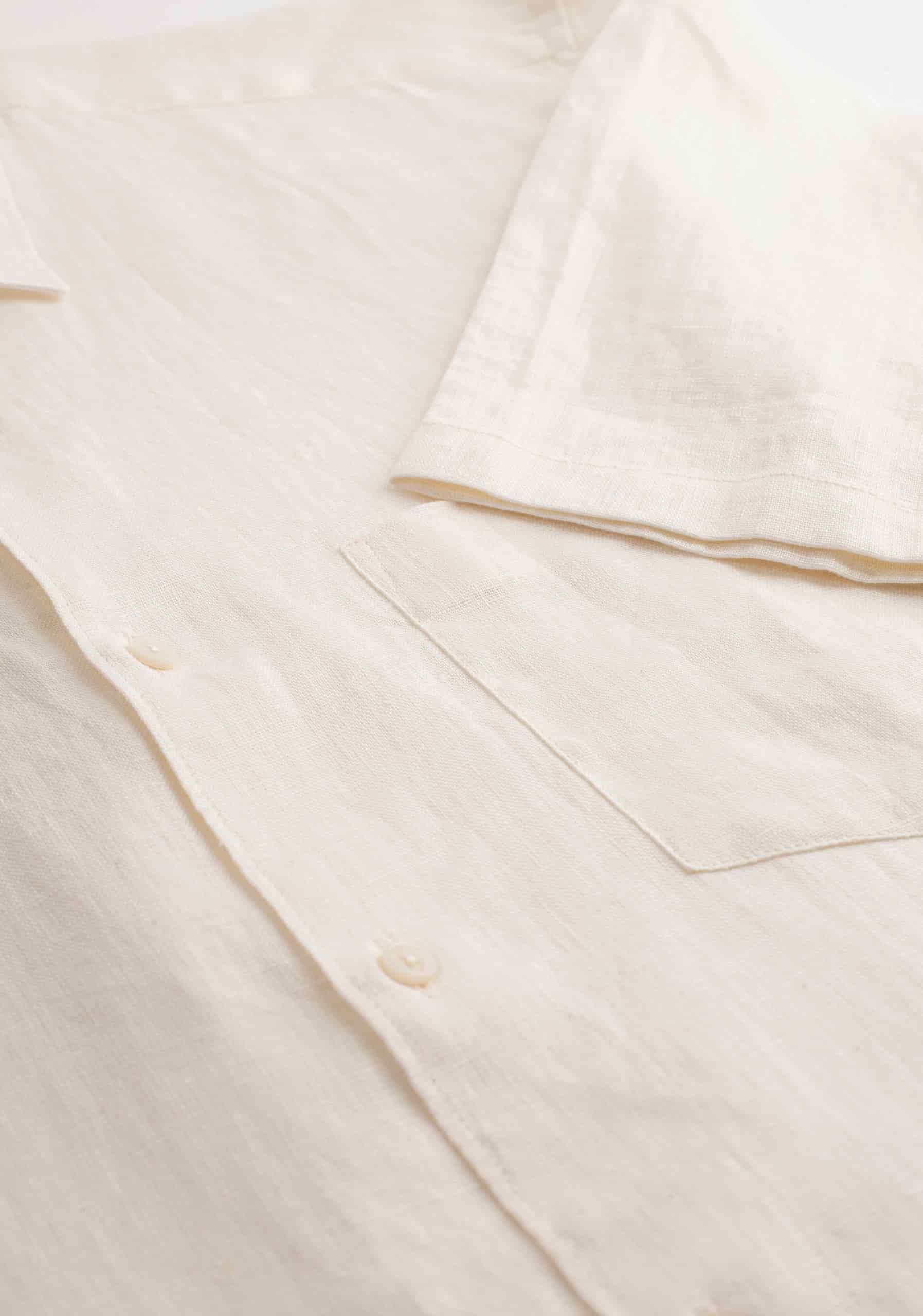 Camisa H Harlem Unicolor Marfil - miniatura 2