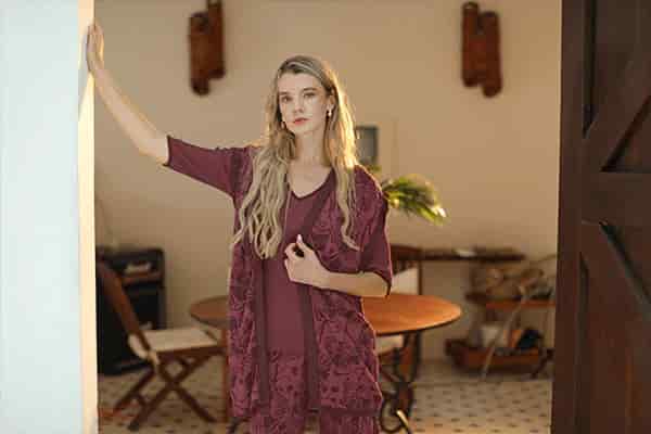 Suéter Blossom – Merlot y Granate - miniatura 5