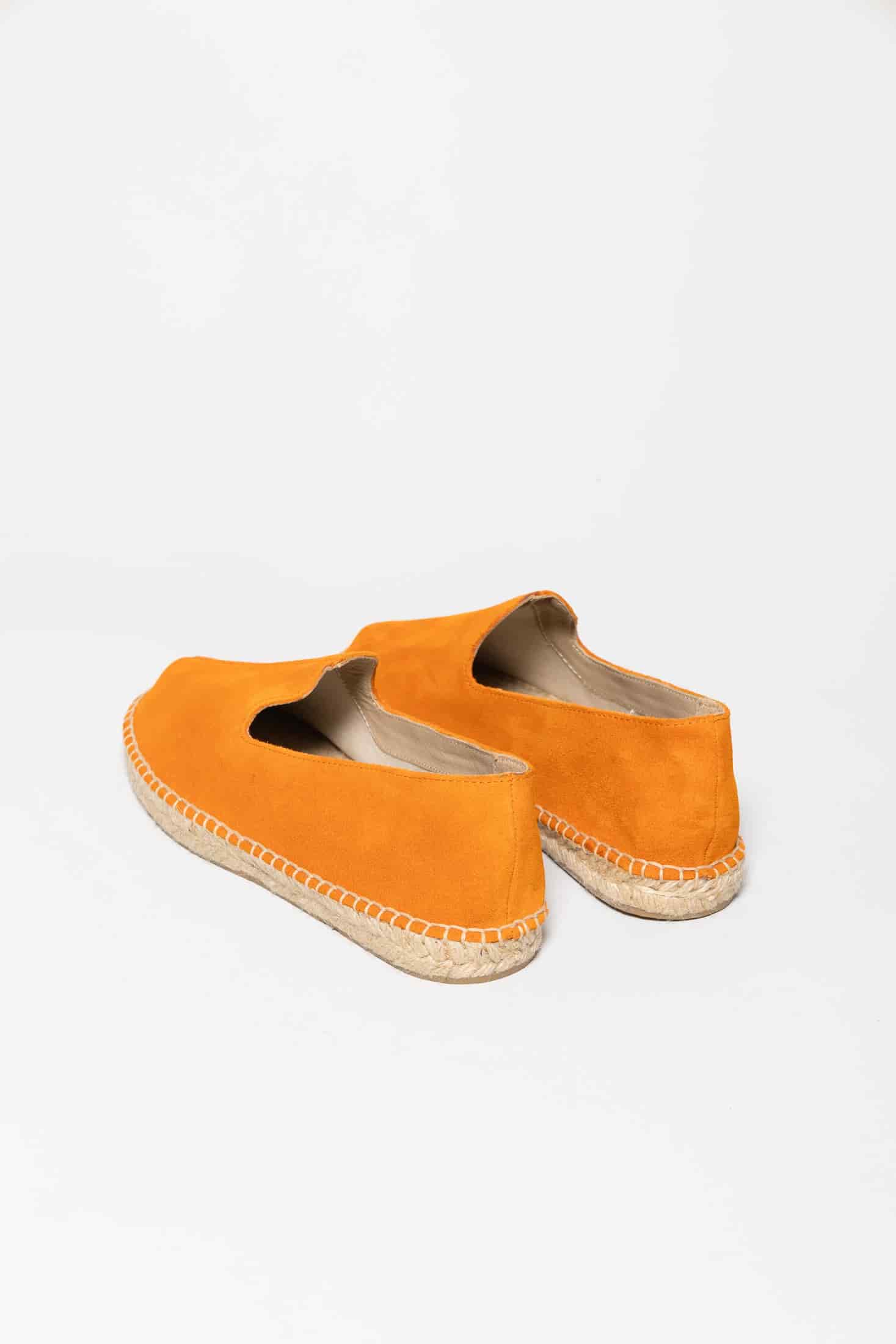 Men's leather espadrille tangerine - miniatura 3