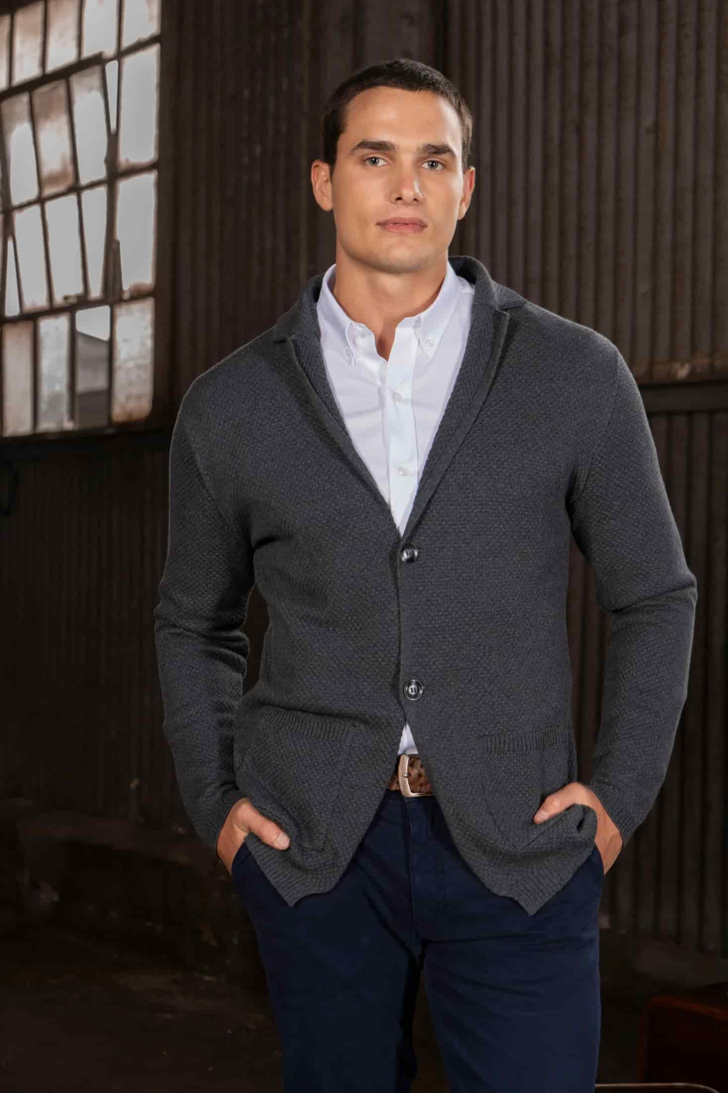 Blazer Bermond Hombre Gris Oscuro - miniatura 1