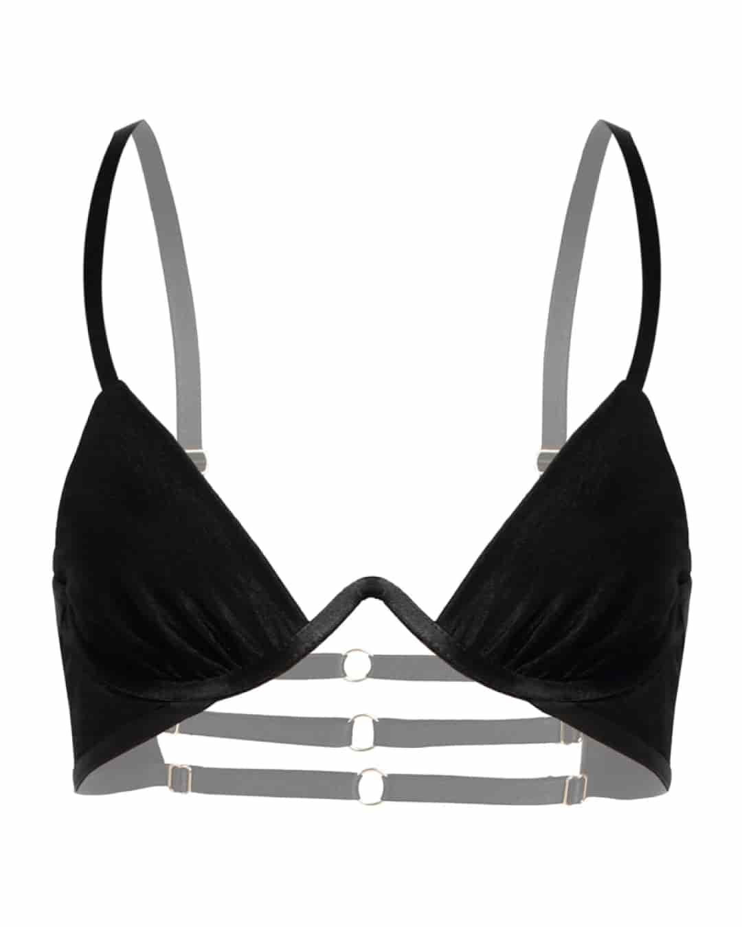 Brasier brillante - SO SEXY NEGRO Talla: XL - miniatura 2