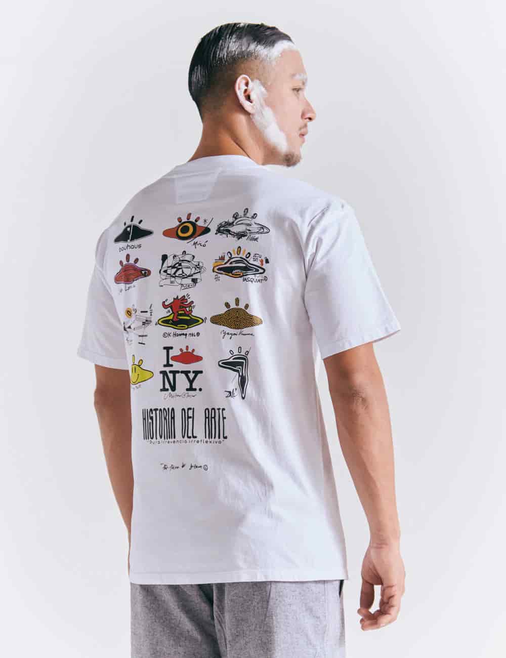 Camiseta Oversize Historia del arte  blanco Hombre - miniatura 9