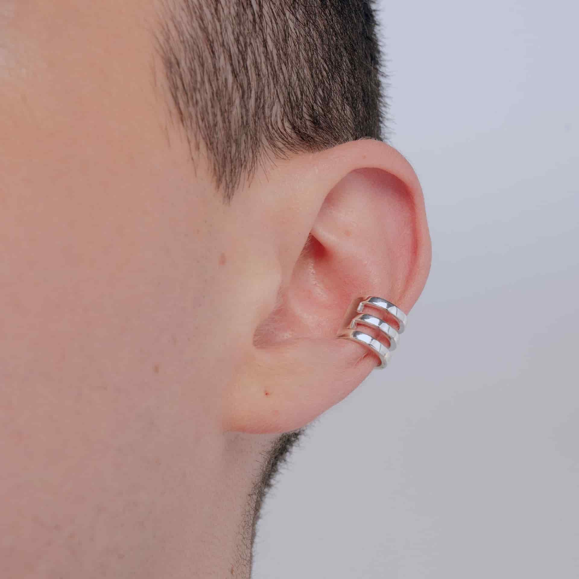 TRIPLE | EARCUFF EN PLATA LEY 925 - miniatura 4