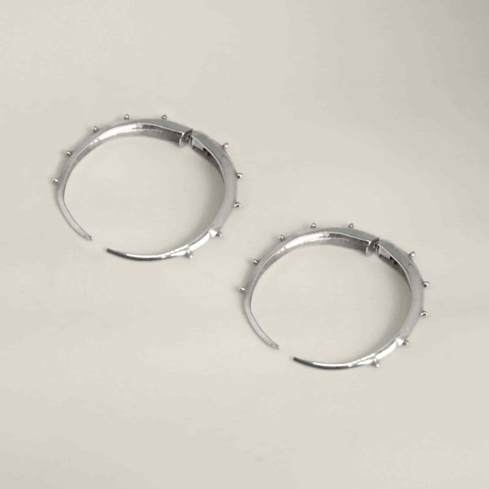 Crescent Hoops Silver - miniatura 1
