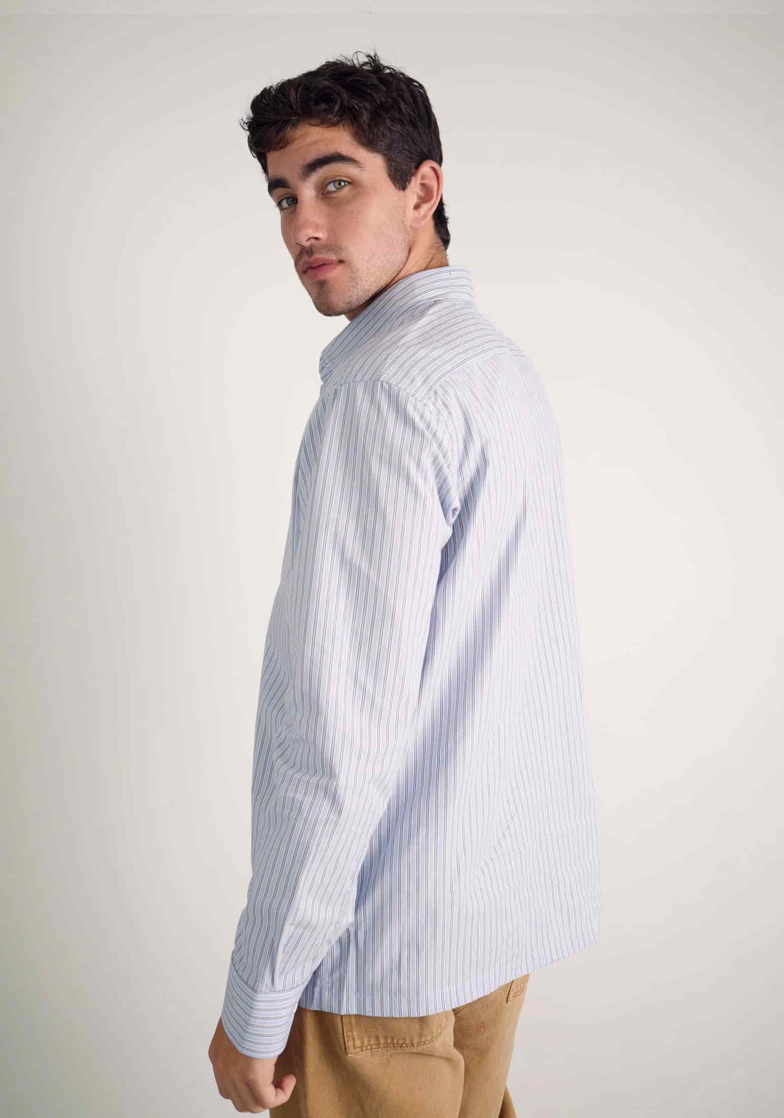 Camisa H CI Jamaica Rayas Grd Azul Claro - miniatura 6
