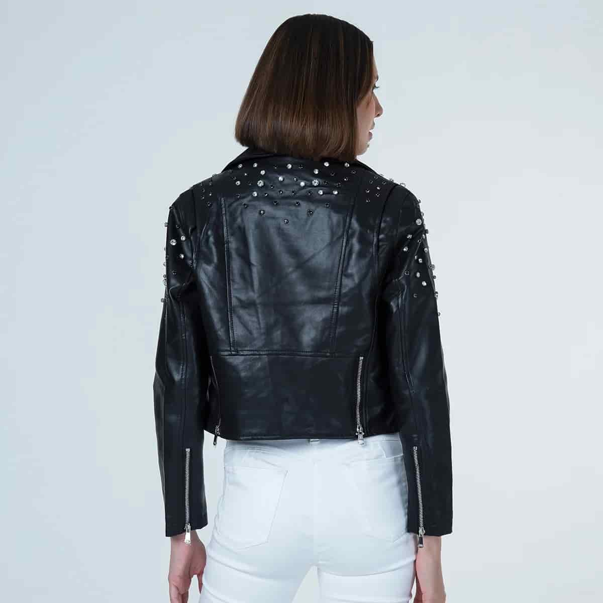 Chaqueta Sintetica Biker Crystal - miniatura 26