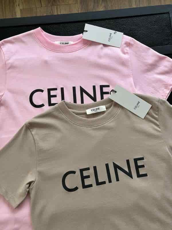 CAMISA CELINE ROSA Y BEIGE - miniatura 1