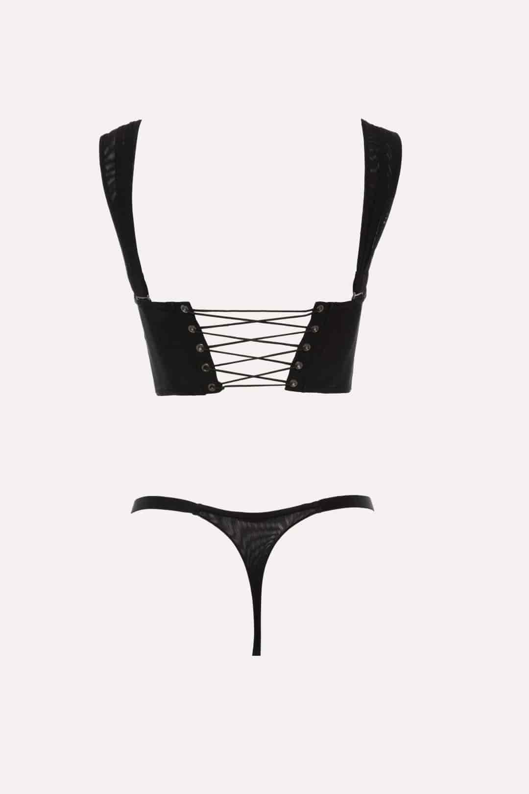 SET CROP TOP AISA NEGRO - miniatura 4
