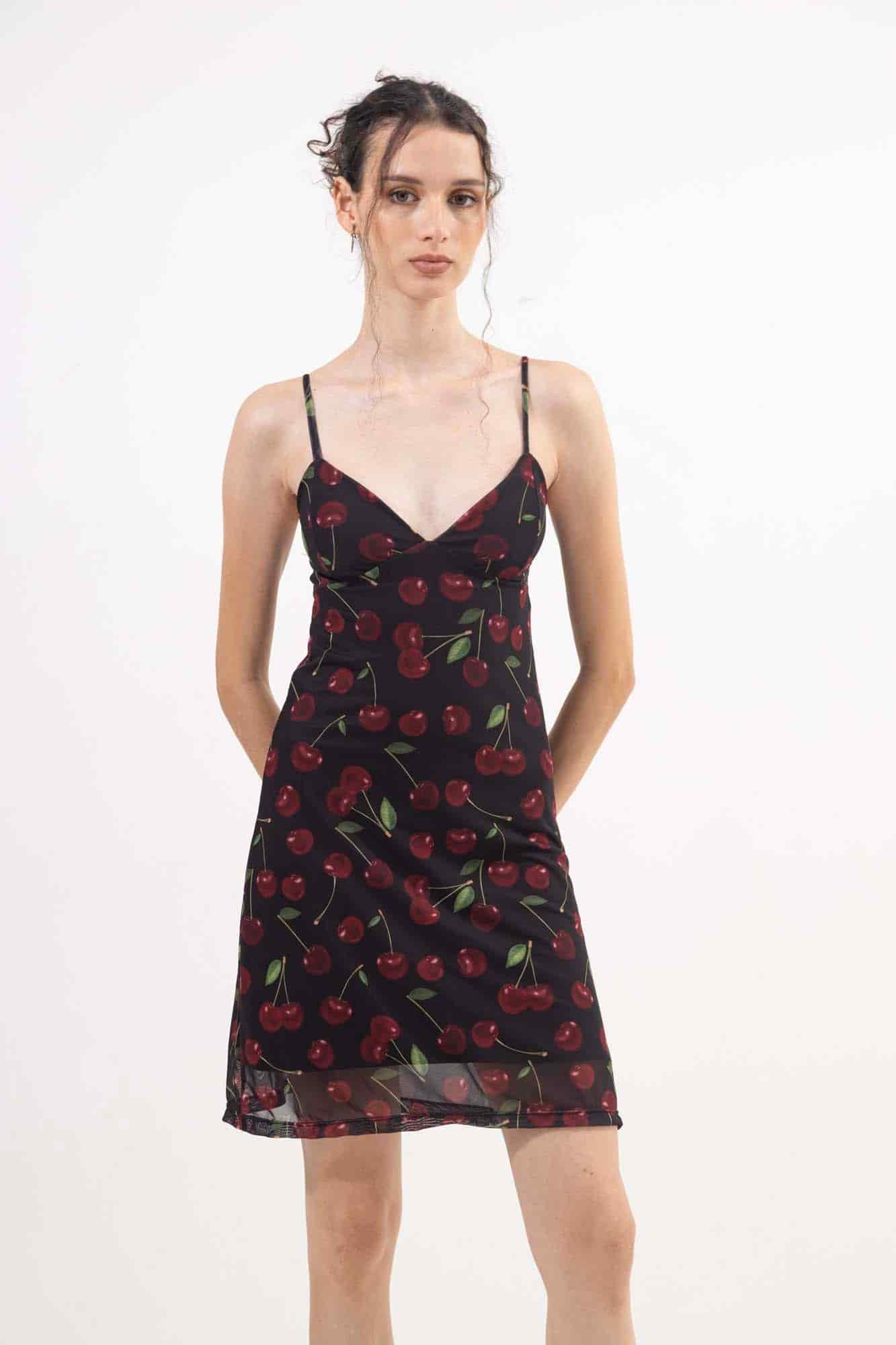 CHERRY MESH DRESS - miniatura 7