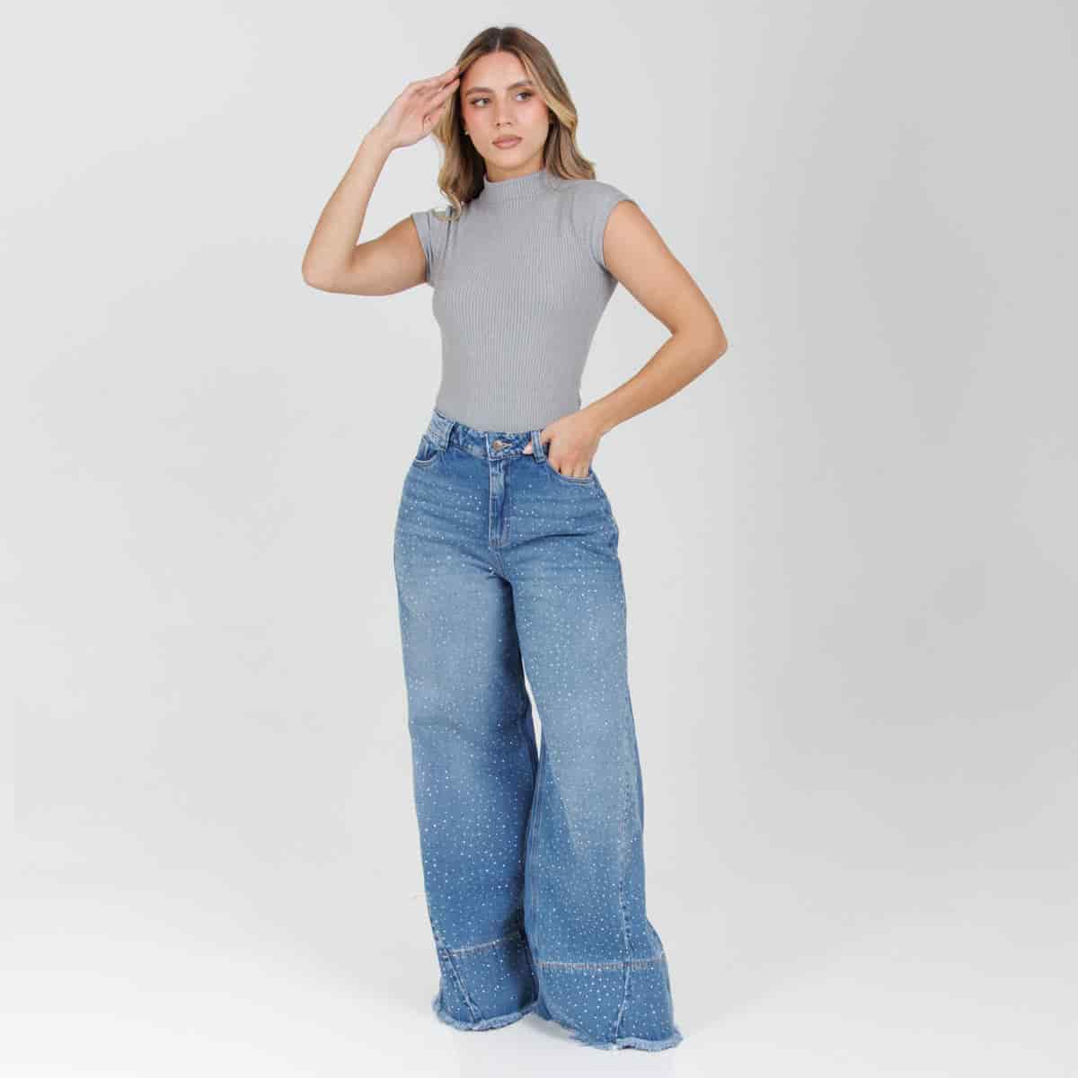 Jean Axspen Wide Leg Ax-2835 Rigido - miniatura 3