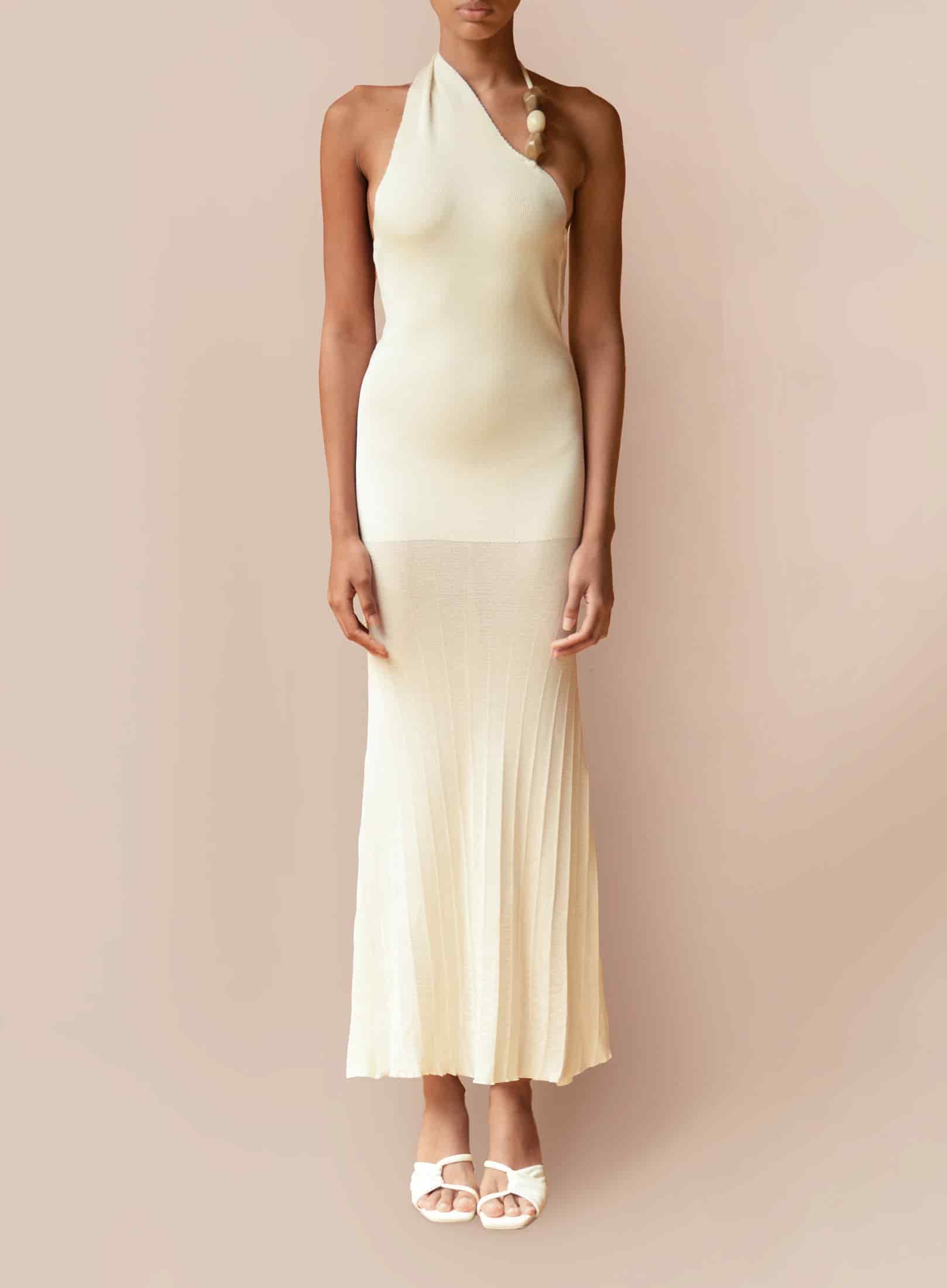 LIATRIS MAXI DRESS IVORY - miniatura 1