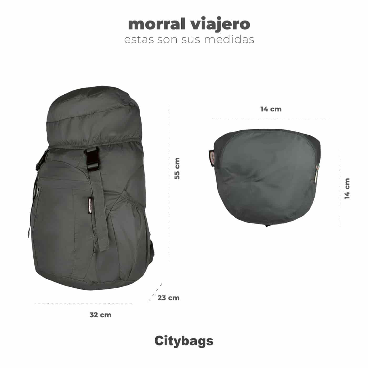 Morral Viajero ULTRA Plegable Estampado Vida Citybags Multicolor - miniatura 8
