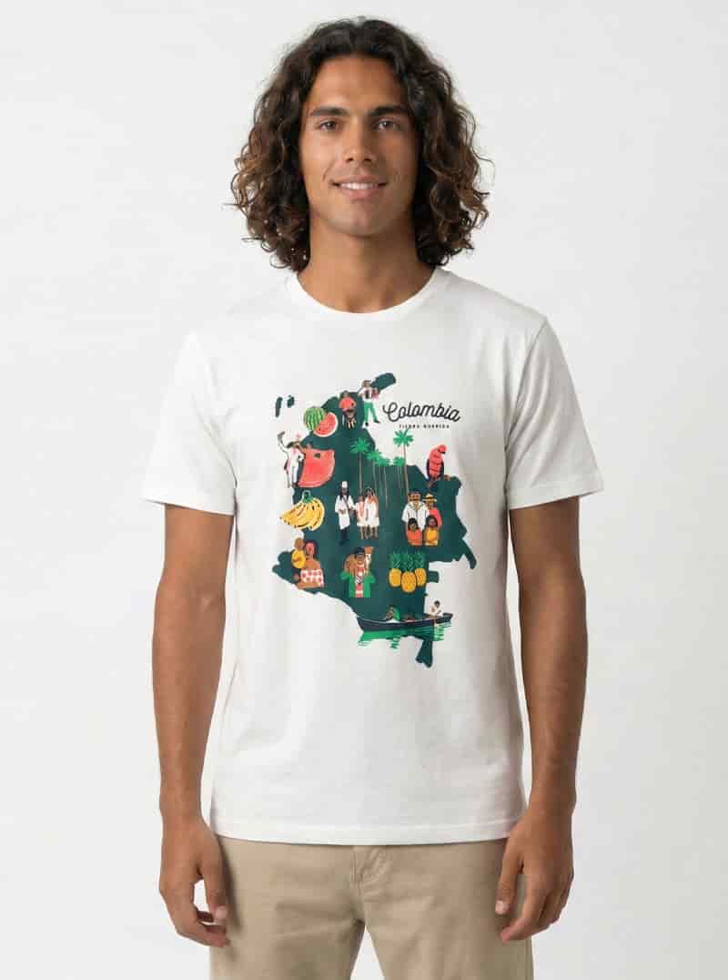 CAMISETA HOMBRE MAPA ETNICO - miniatura 1