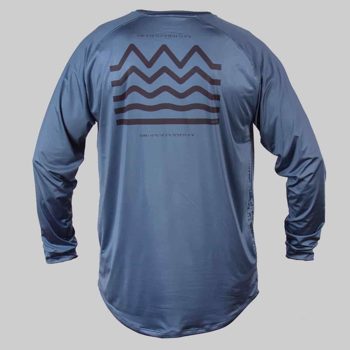 JERSEY AGUA Y MONTAÑA MANGA LARGA AZUL PETROLEO - miniatura 1