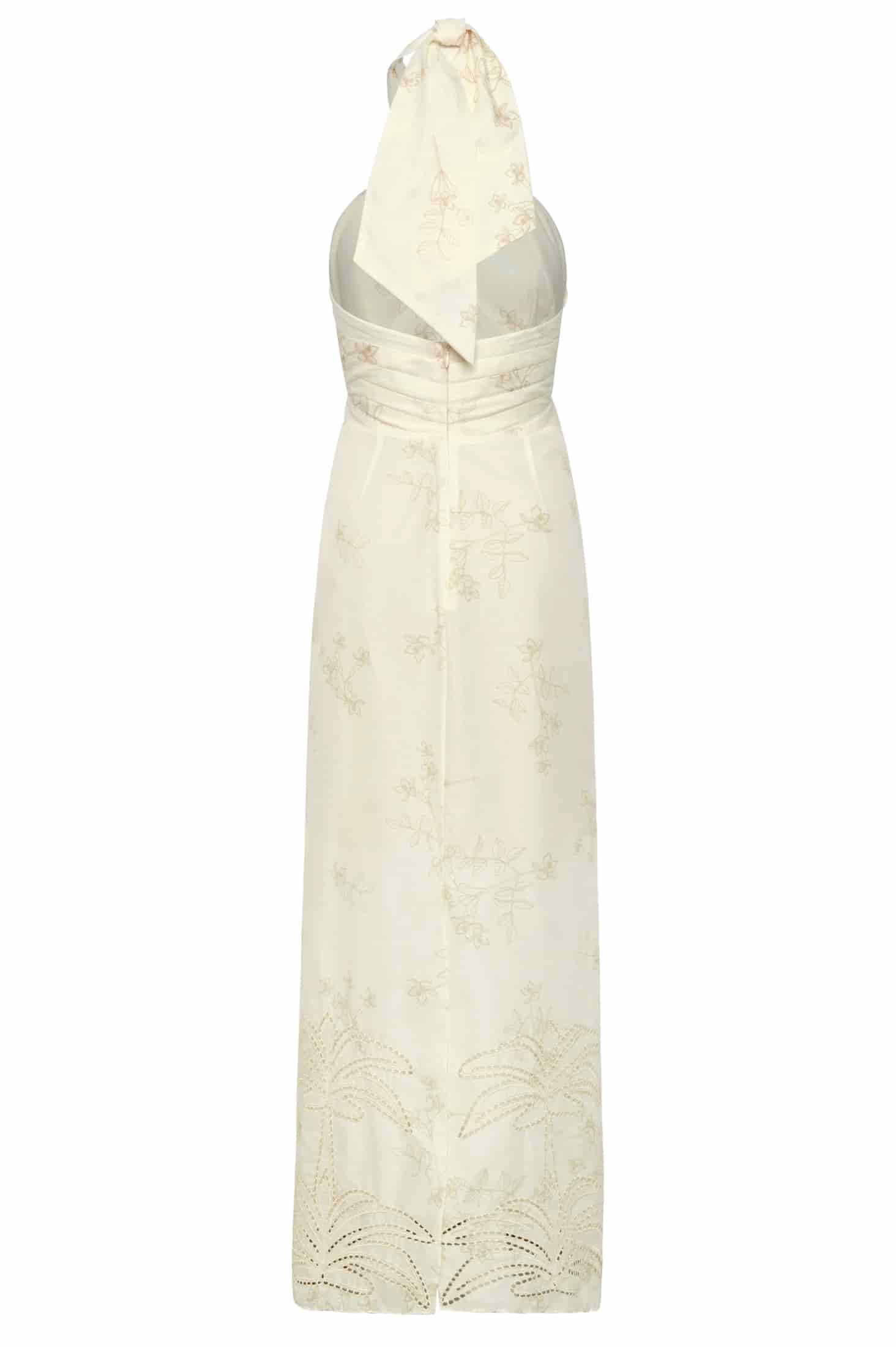 Costa del Sol Cotton Eyelet Midi Dress / Ivory Guayacanes - miniatura 3