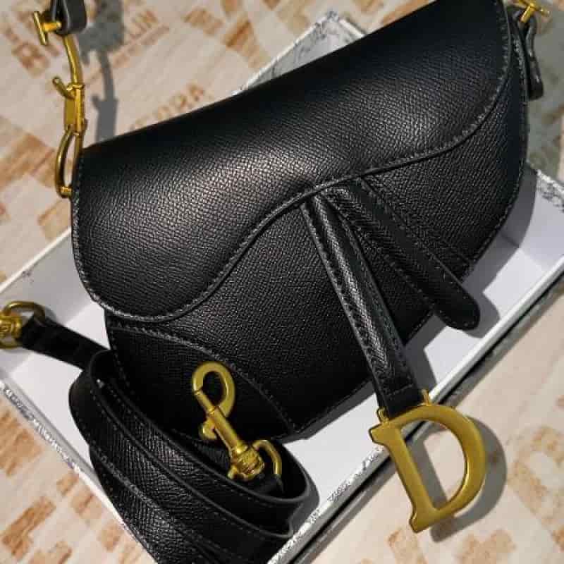 BOLSO DIOR SADDLE NEGRO PEQUENO - miniatura 3