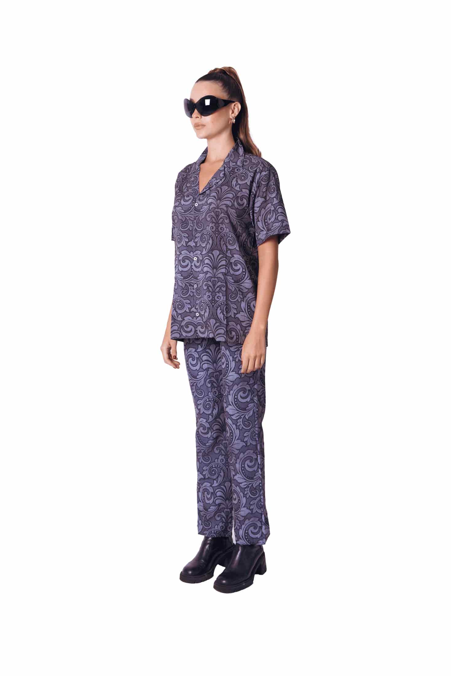 Camp Shirt in Silver Smoke - miniatura 2