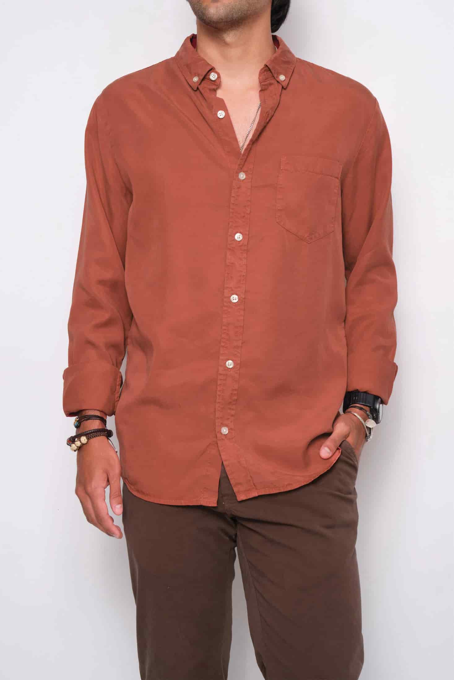 CAMISA LYOCELL BRICK - miniatura 1