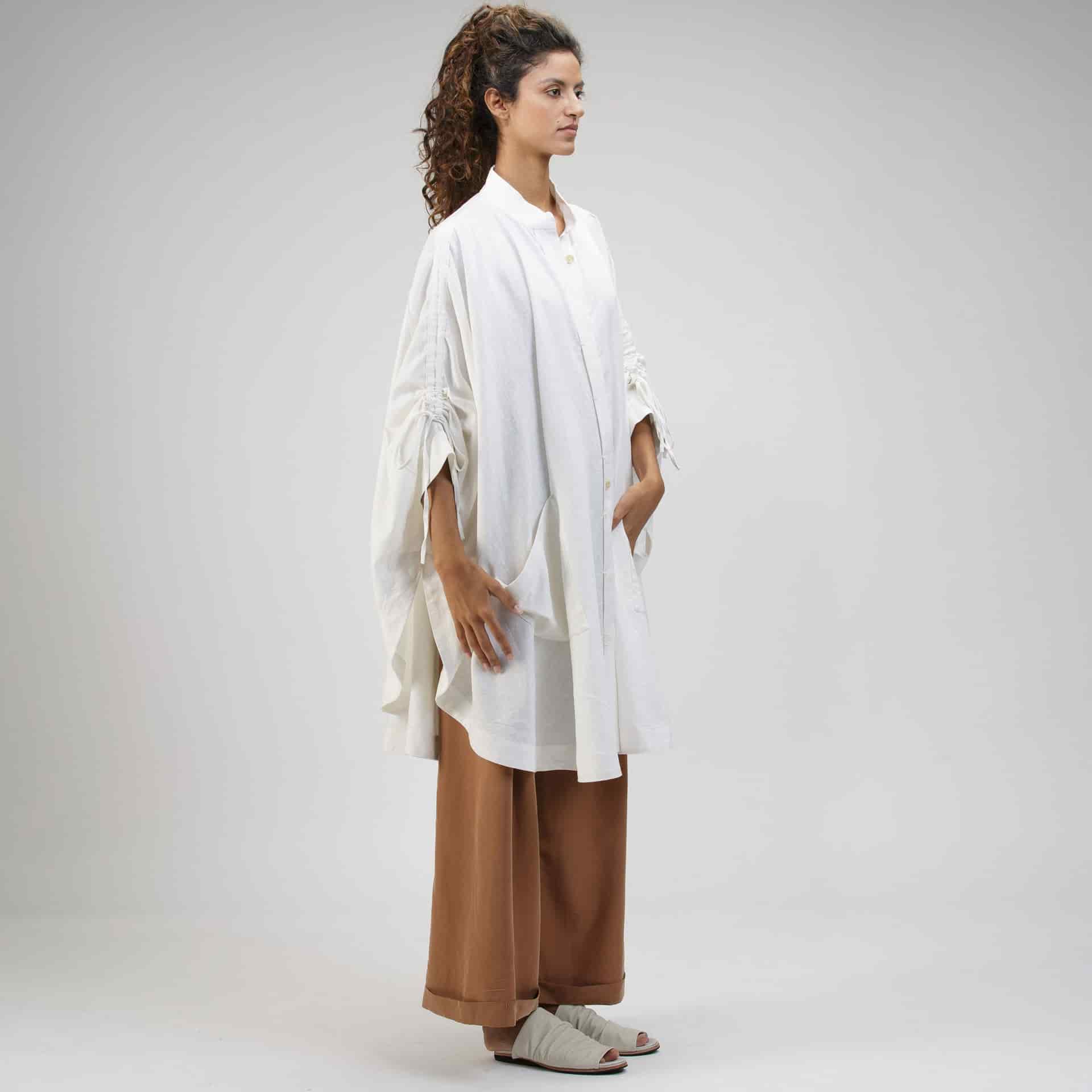 Camisa Circular - Blanca - miniatura 3