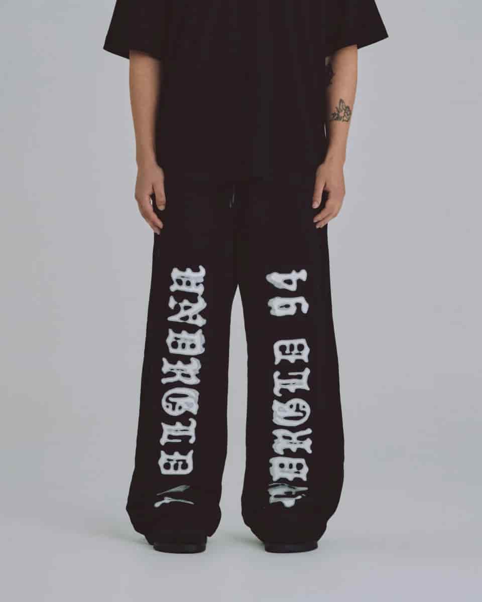 94' UNDRGLD Straight Pants Black - miniatura 9