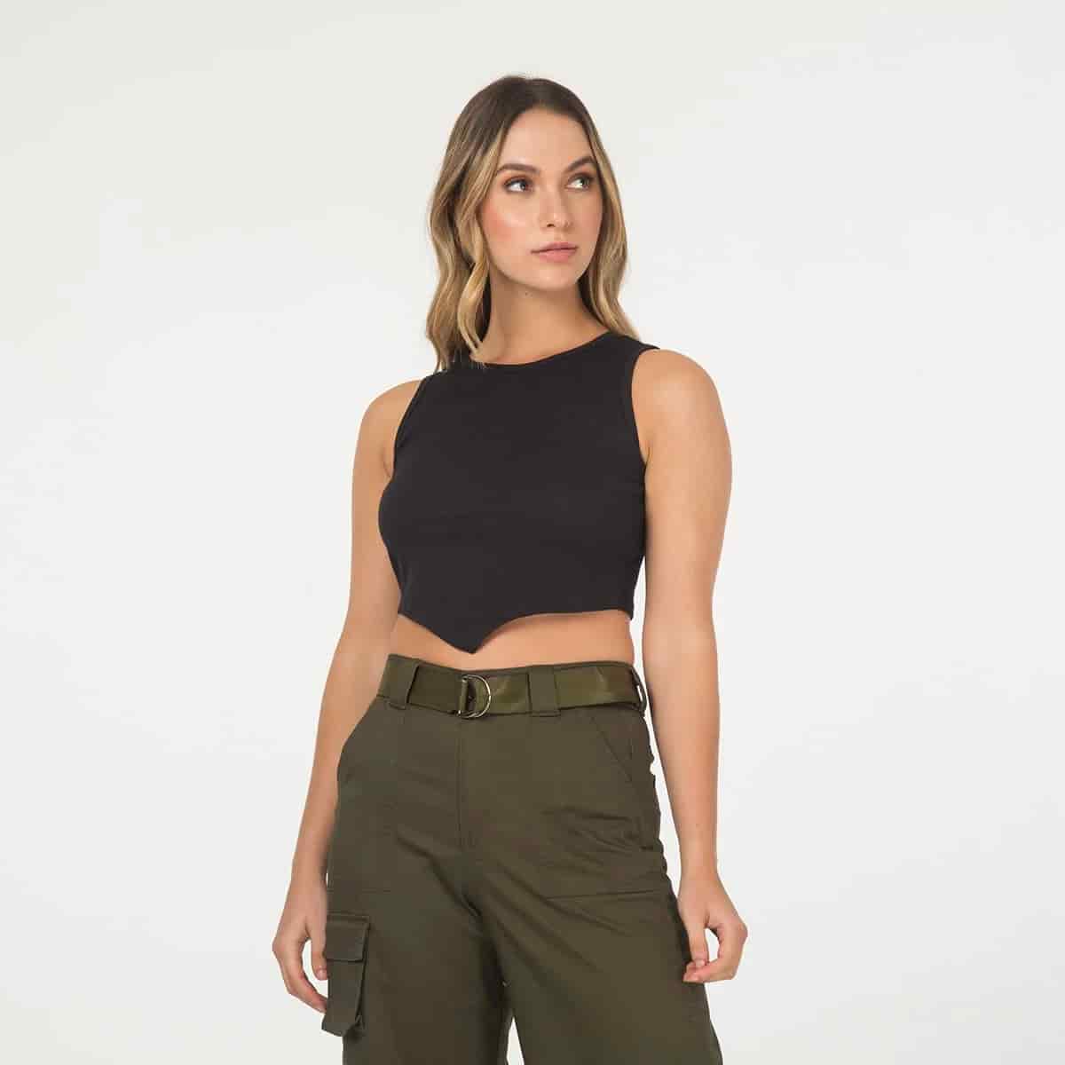 Blusa Crop Top Basica Melina - miniatura 5
